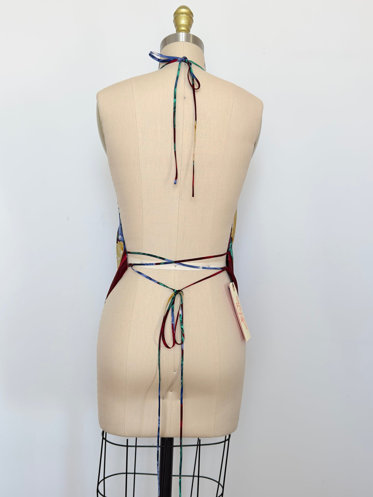 Upcycled Perry Ellis Scarf Top