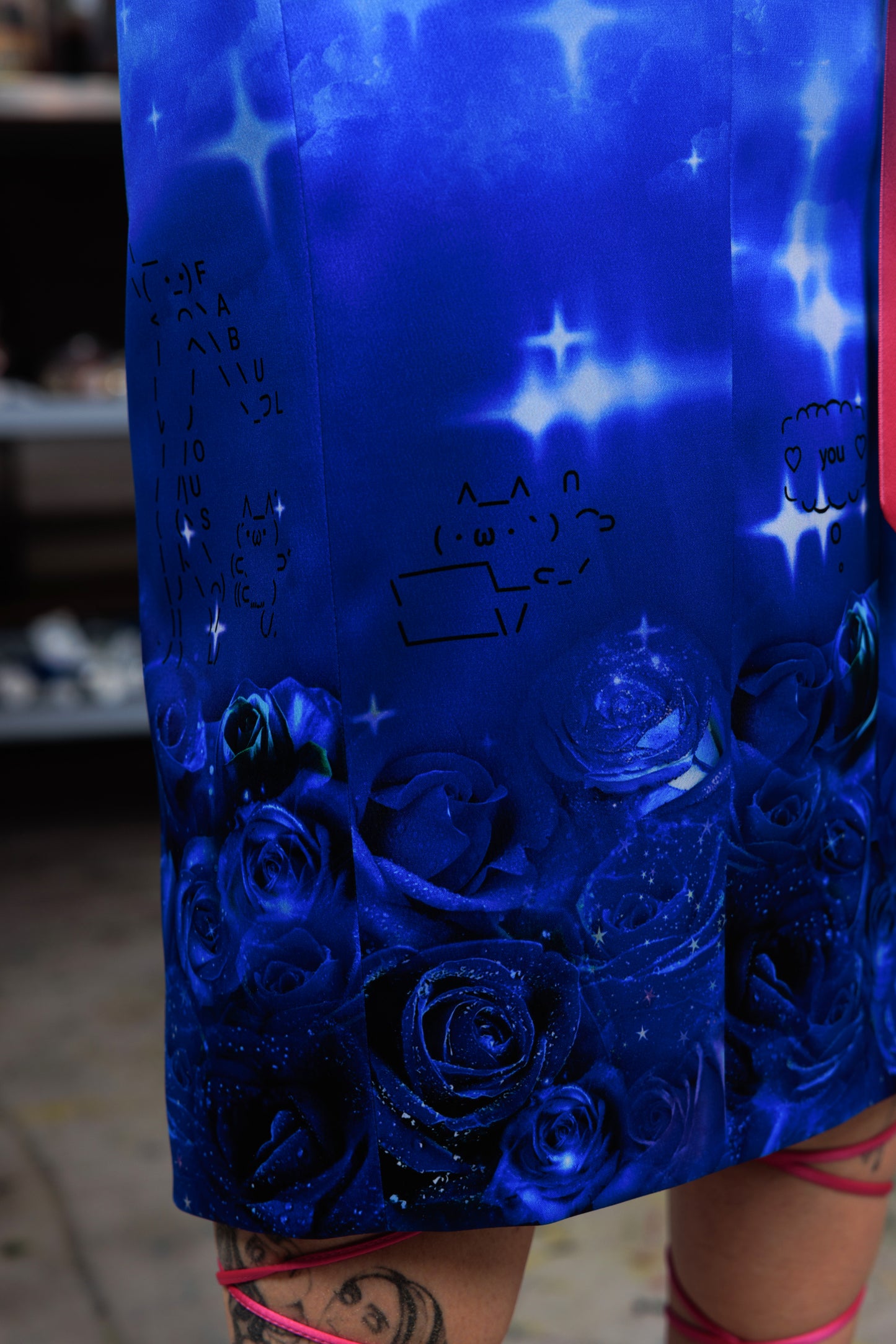 Good vs Evil Midi Skirt with Slit