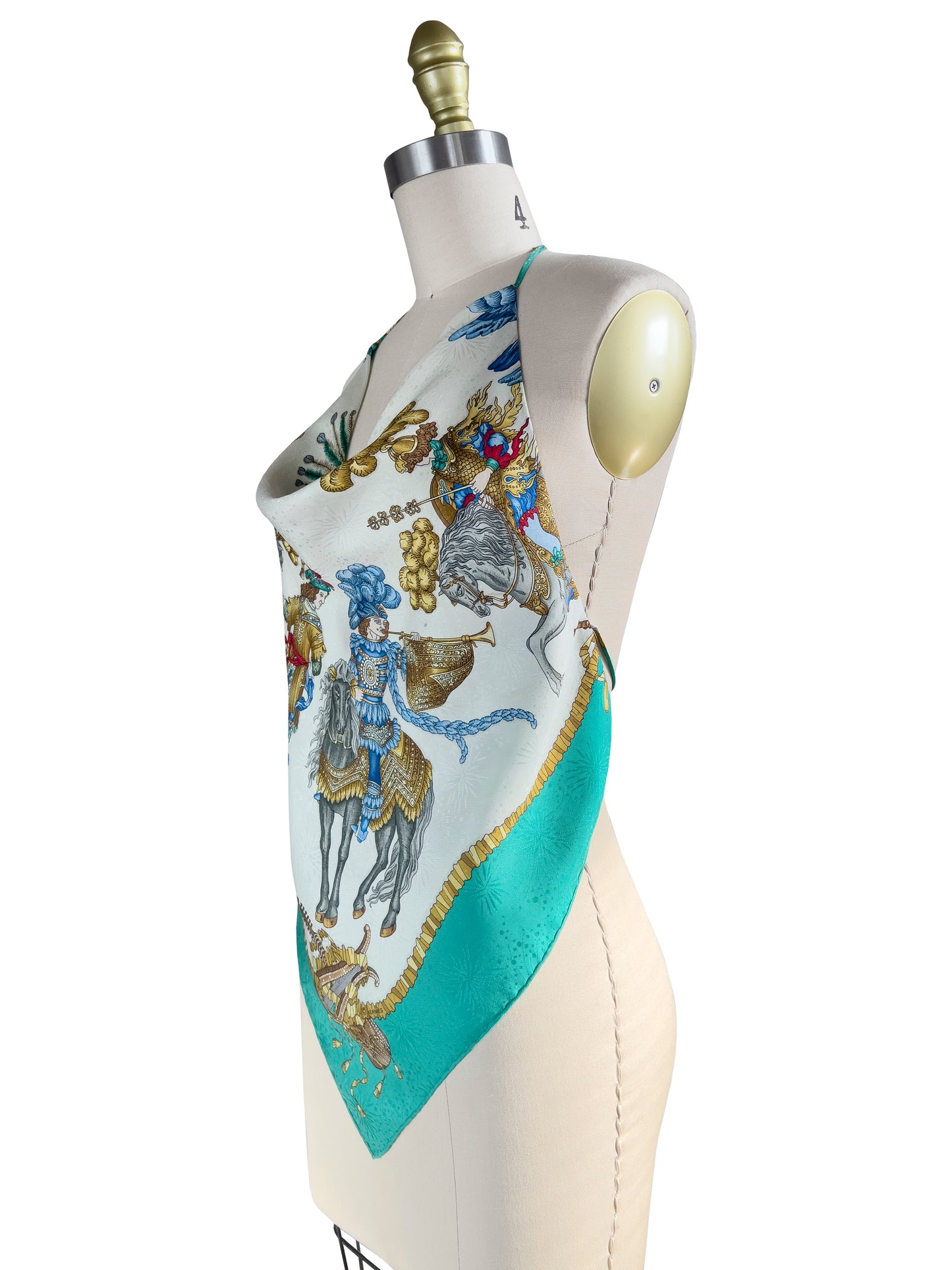 Upcycled Hermes King Louis XIV Top