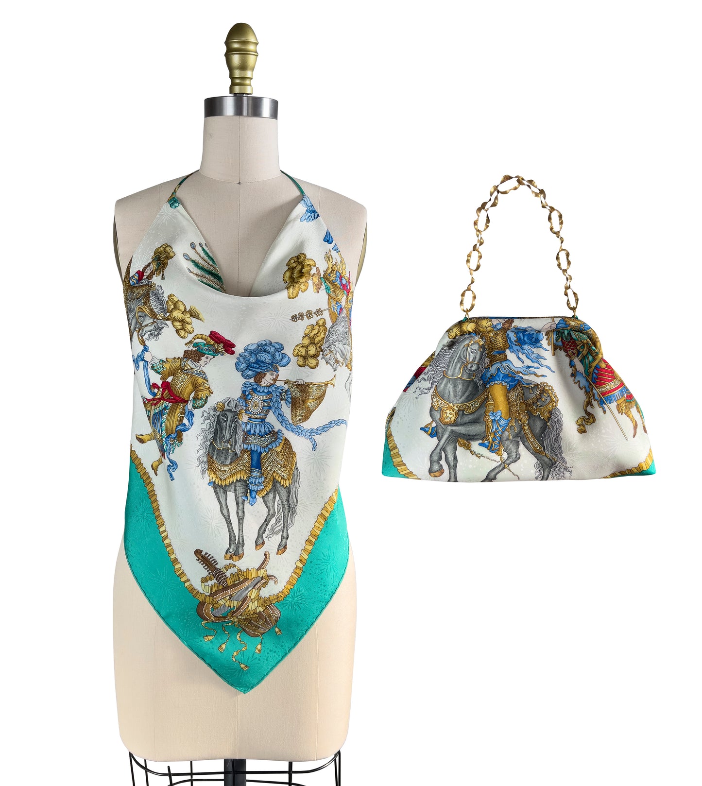 Upcycled Hermes King Louis XIV Purse