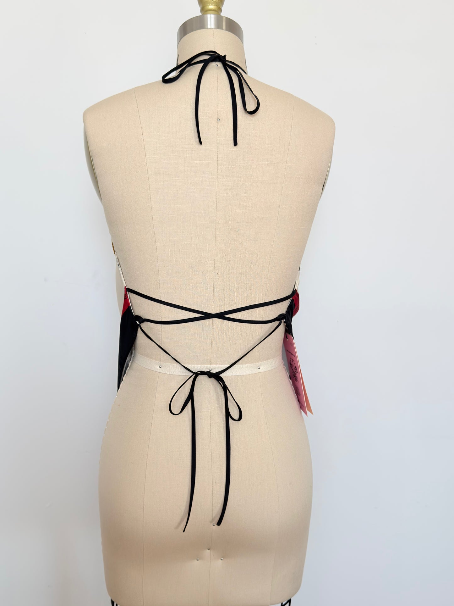 Upcycled Bloomingdales Scarf Top