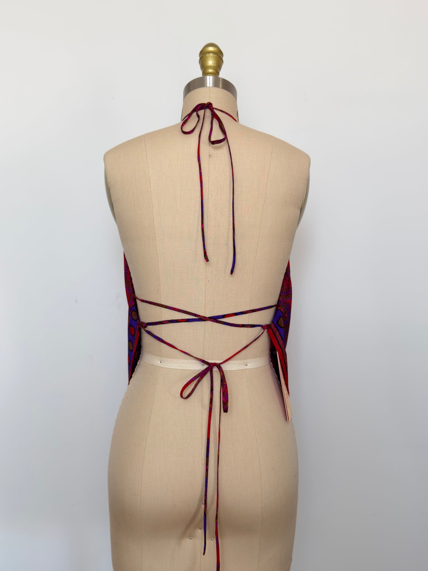Upcycled Adrienne Vittadini Scarf Top