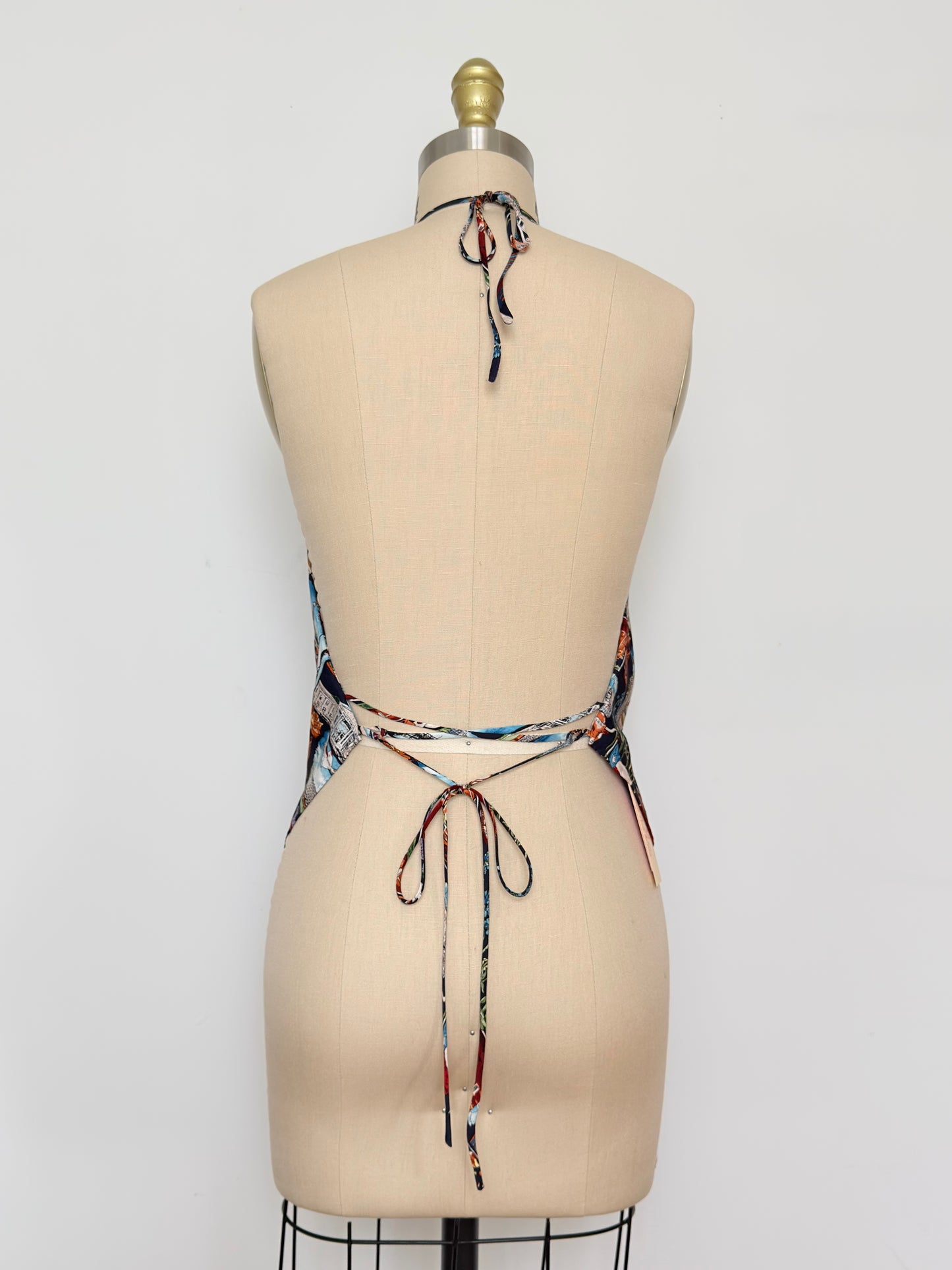 Upcycled Nicole Miller Texas Lone Star Scarf Top