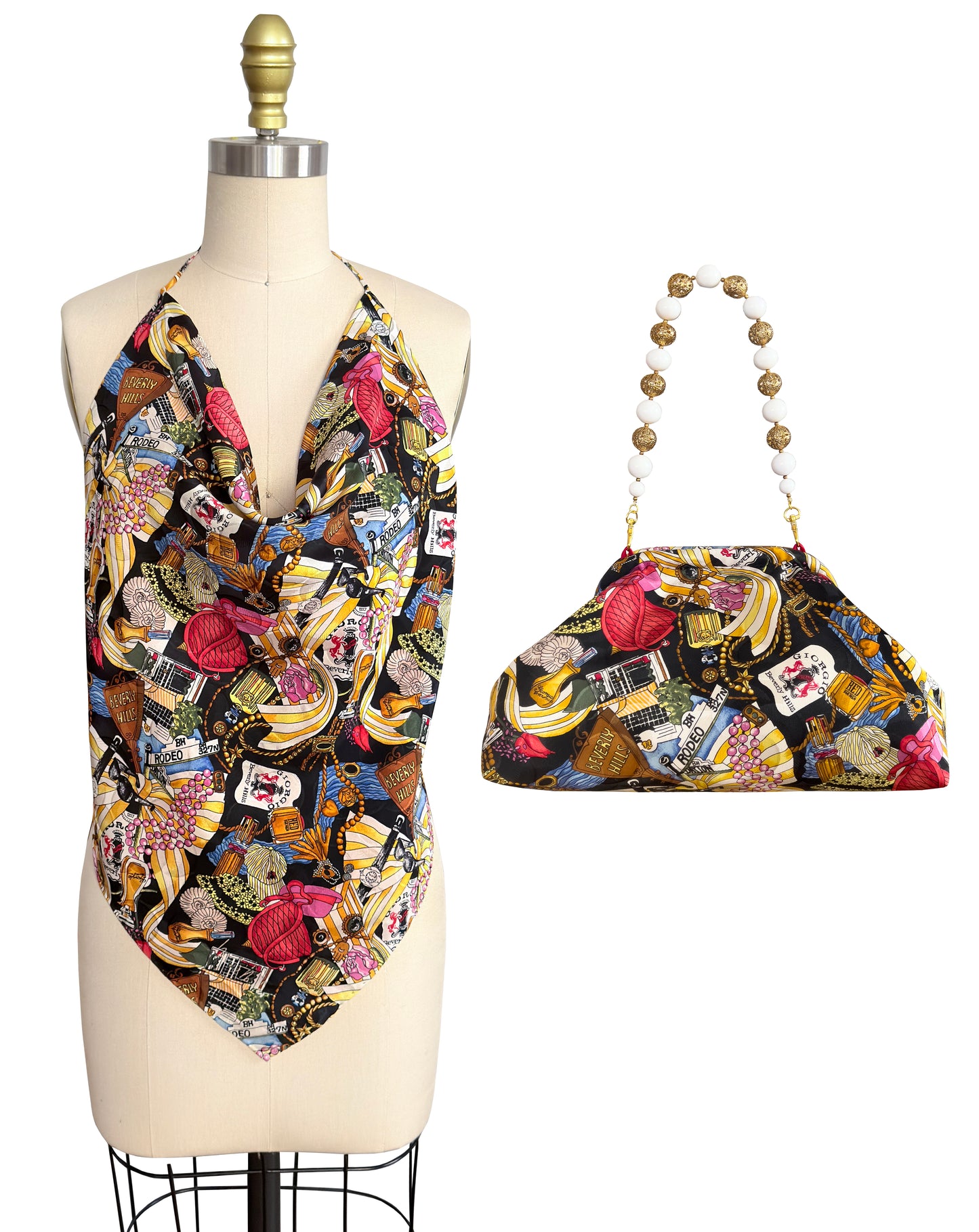 Upcycled Nicole Miller Beverly Hills Purse