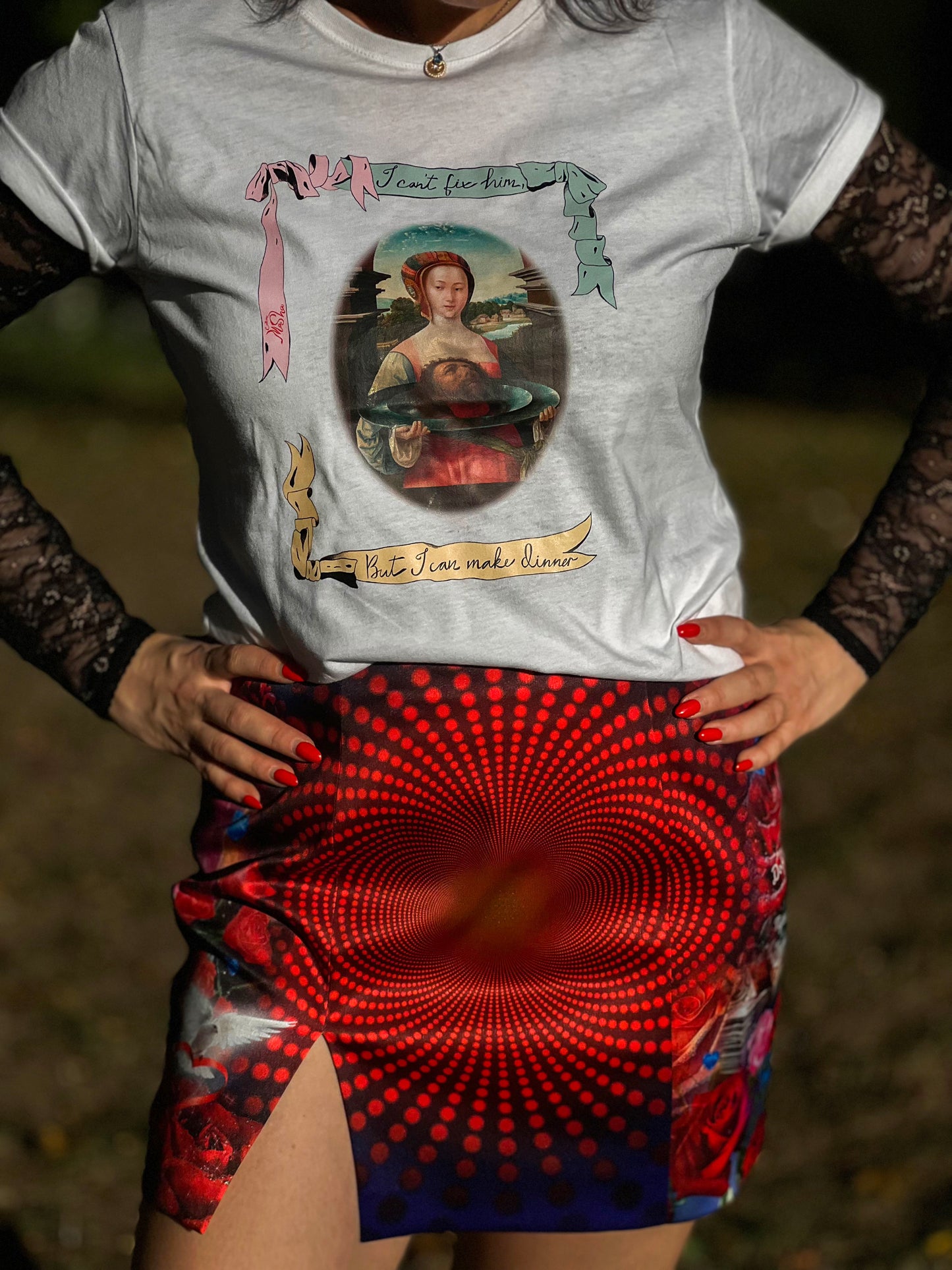 Salome - I Can't Fix Him, But I Can Make Dinner Tee