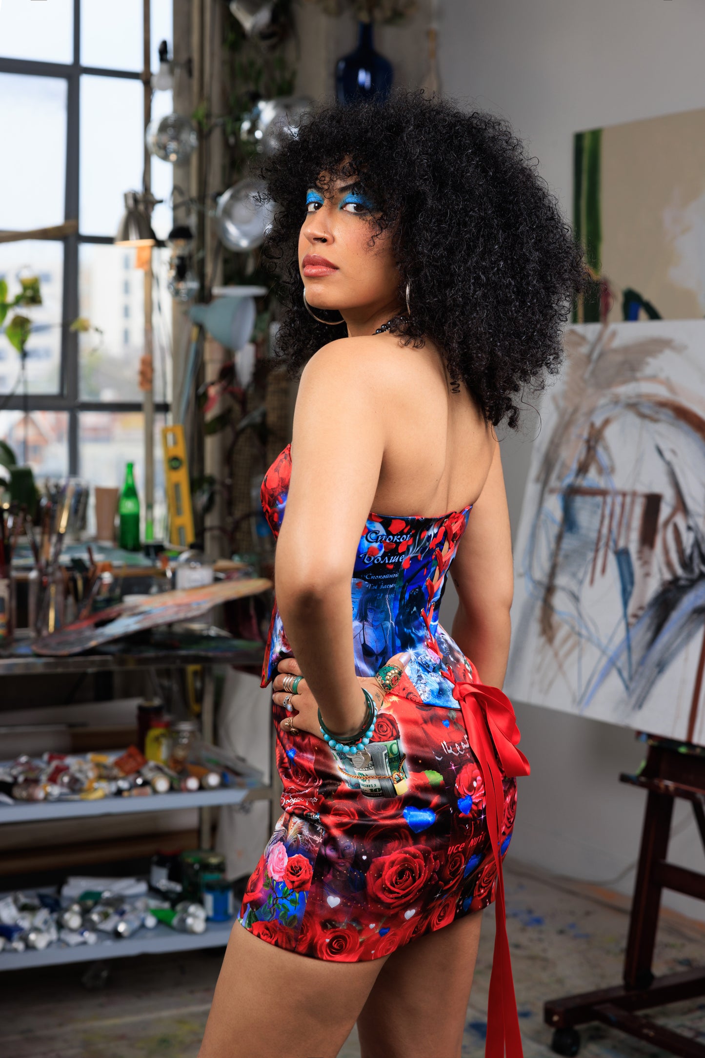 Salome Mini Skirt with Slit