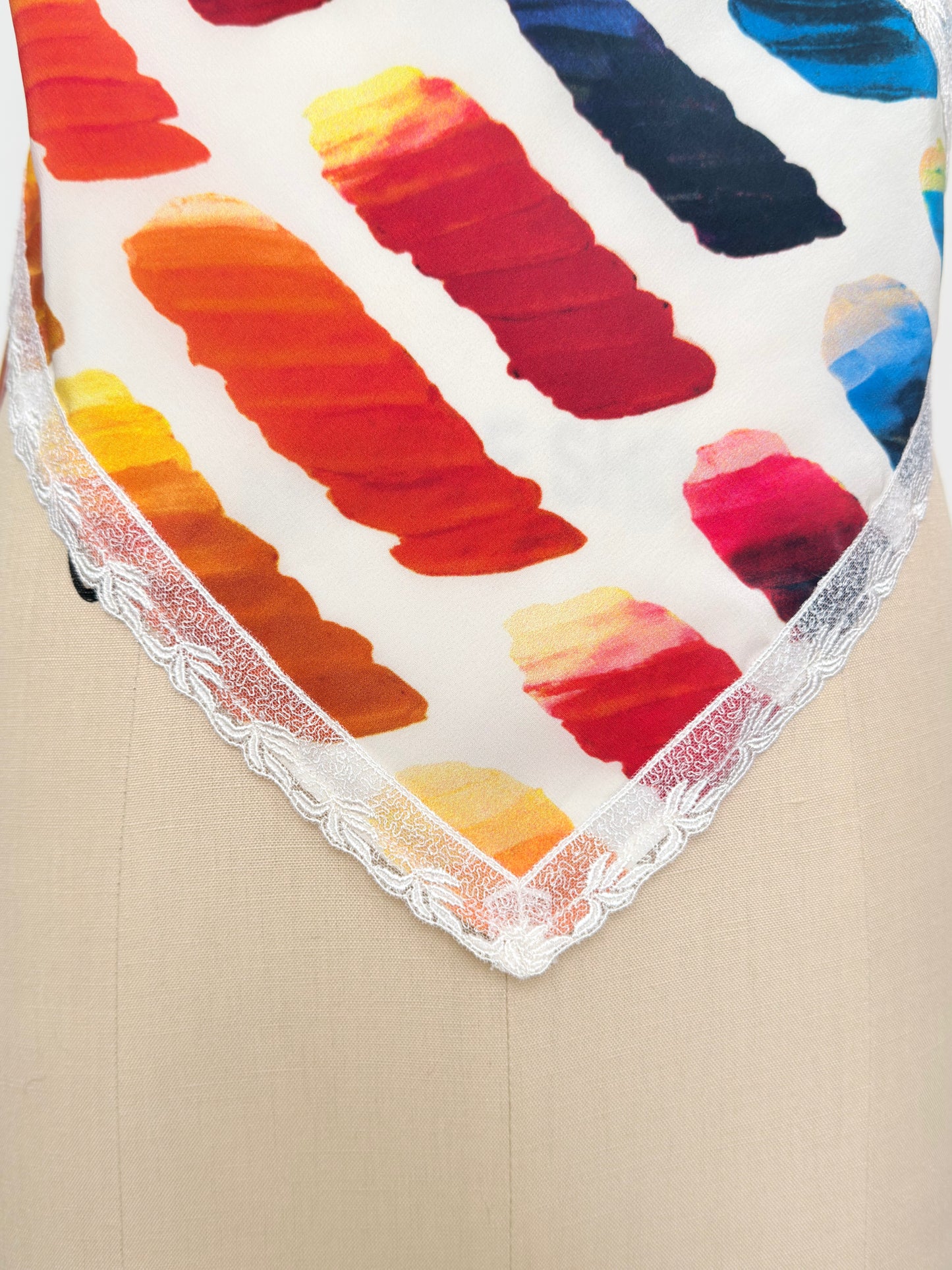 Upcycled Chanel SS14 Scarf Top
