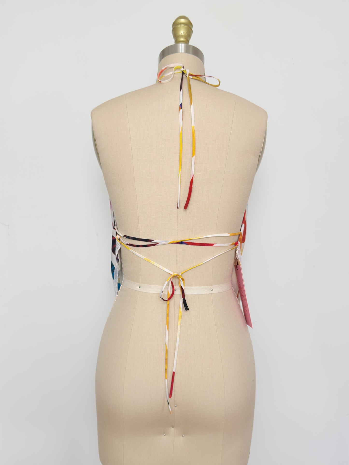 Upcycled Chanel SS14 Scarf Top