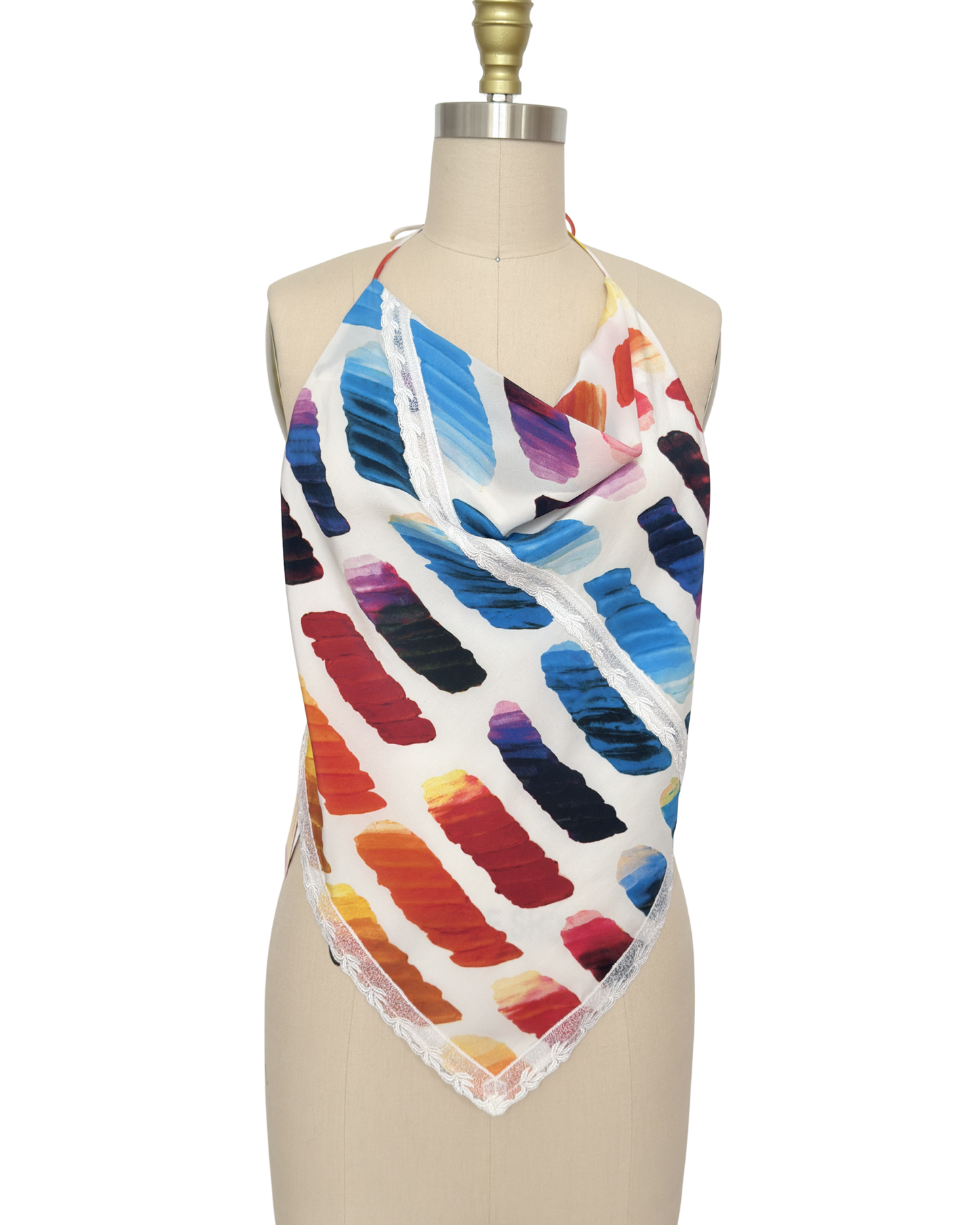 Upcycled Chanel SS14 Scarf Top
