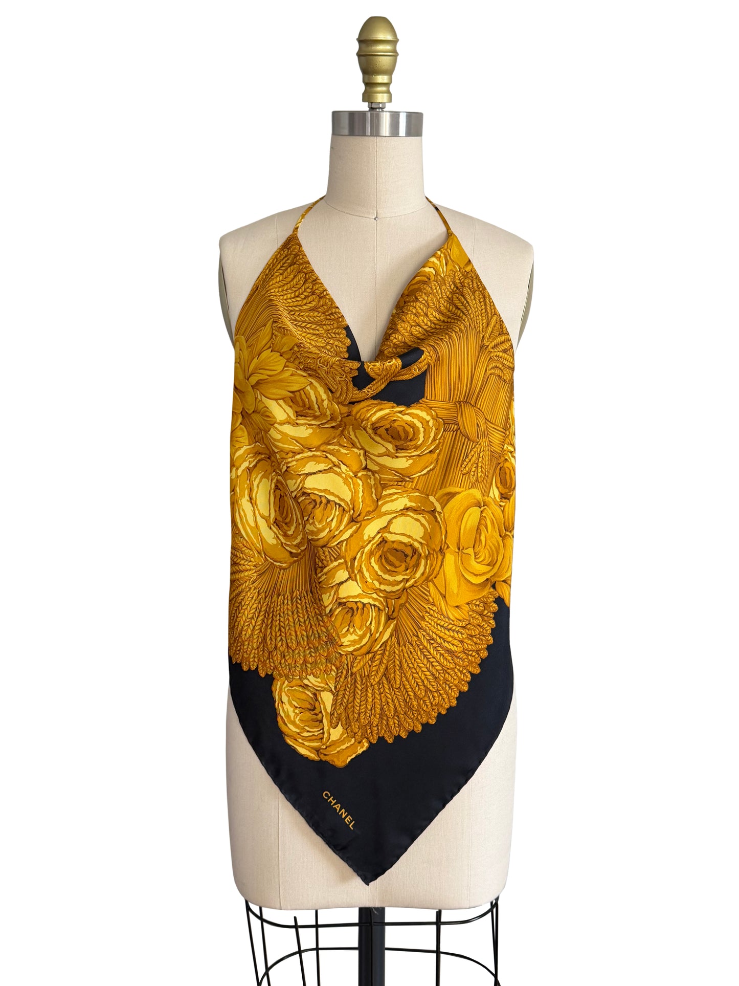 Upcycled Chanel Scarf Top