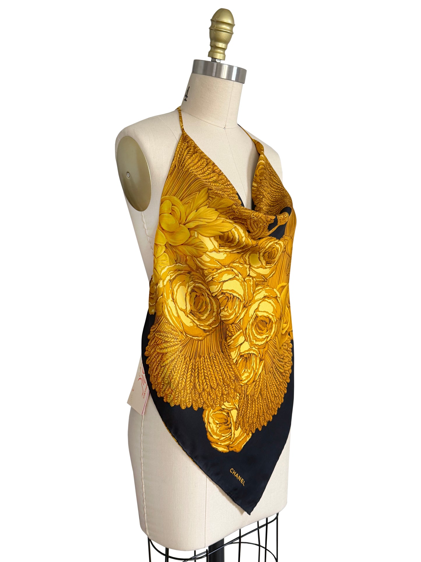 Upcycled Chanel Scarf Top