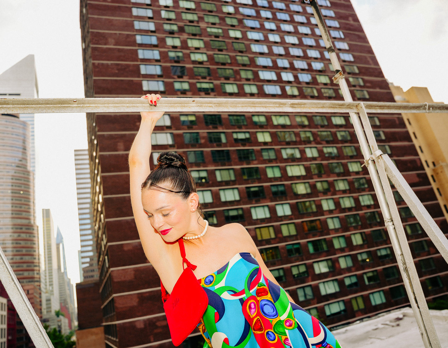 Upcycled Chanel Scarf Corset Dress