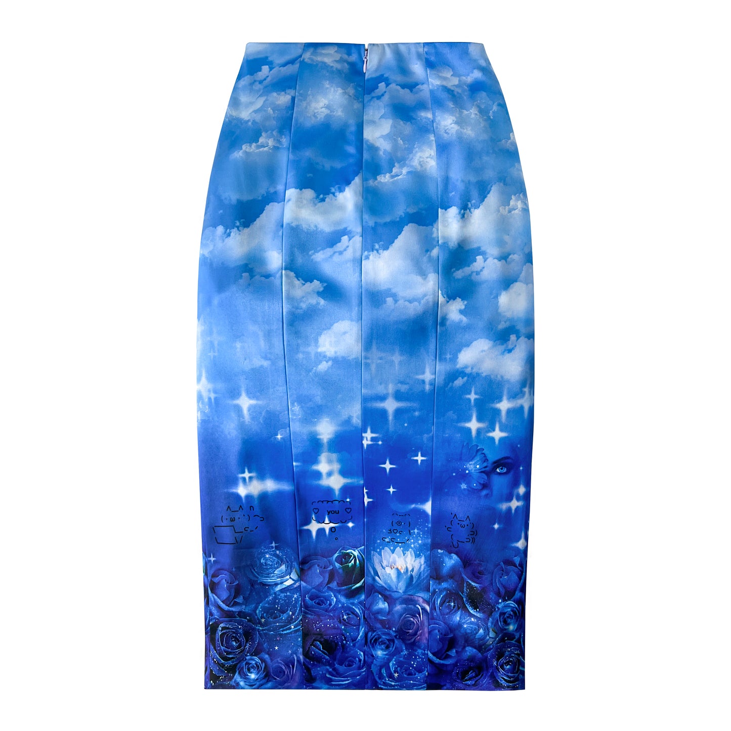 *MADE TO ORDER* Good vs Evil Midi Skirt with Slit