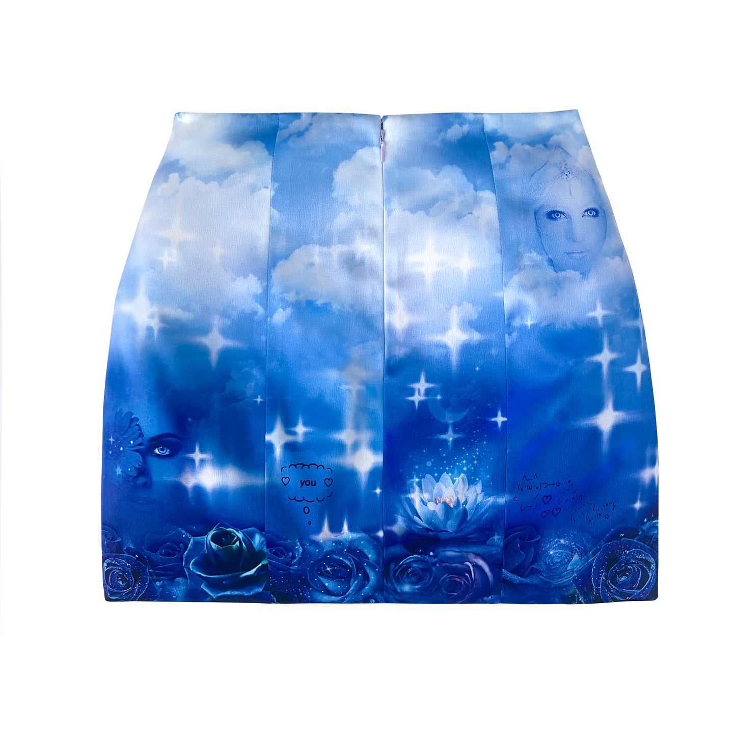 *MADE TO ORDER* Good vs Evil Mini Skirt with Slit