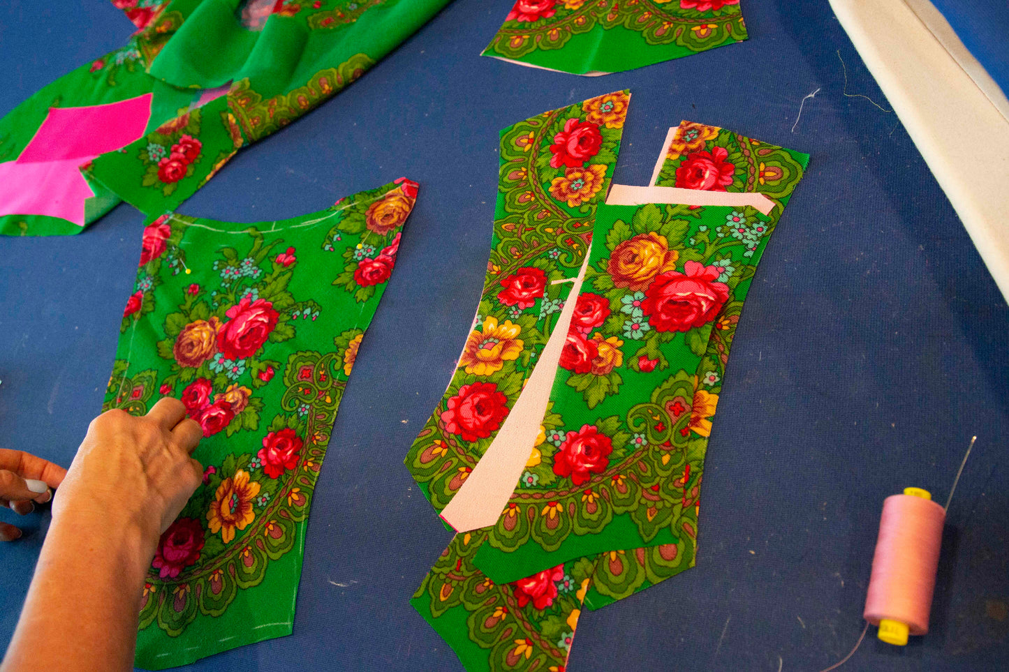 Green Babushka Shawl Corset