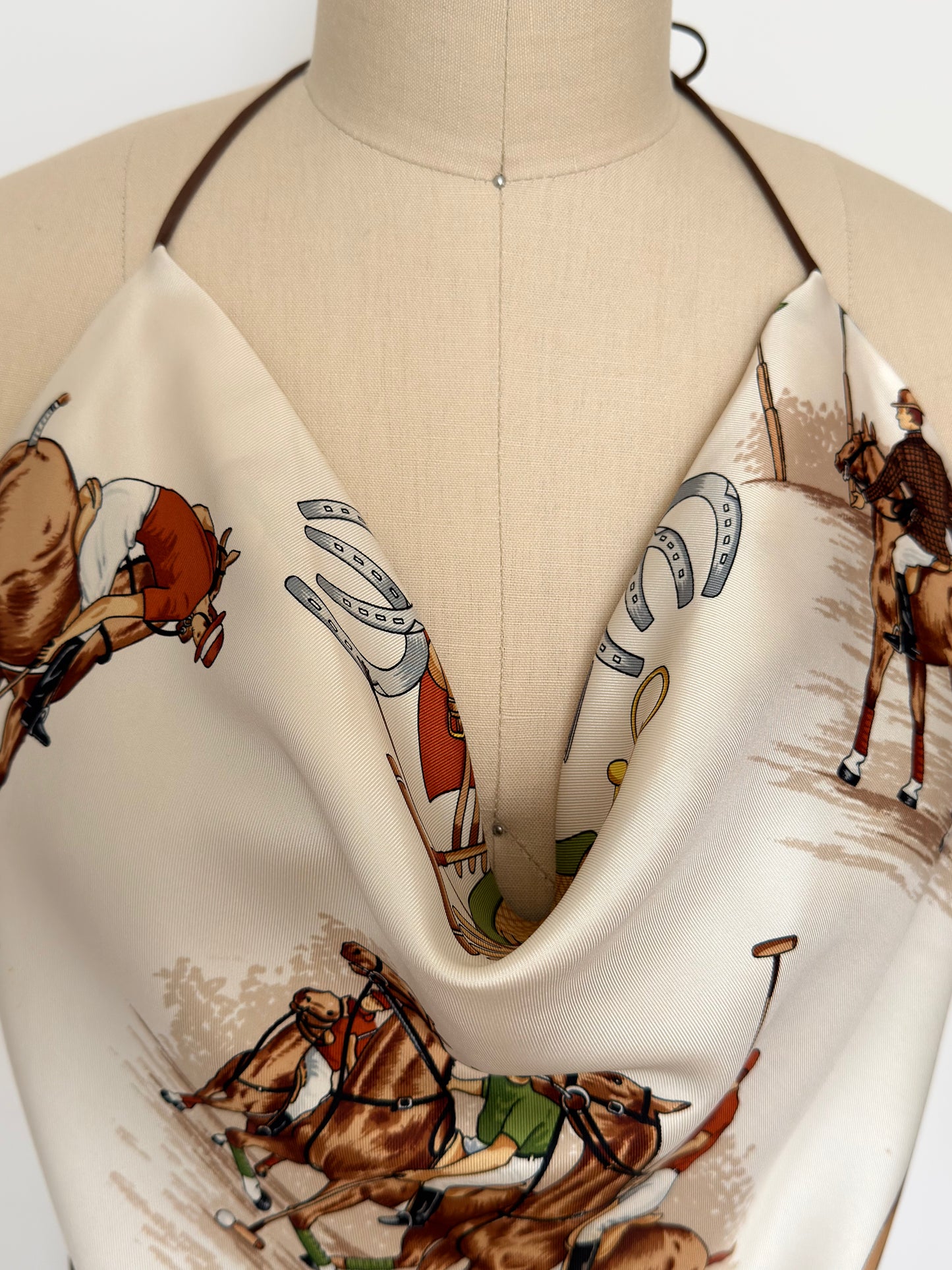 Upcycled Gucci Equestrian Scarf Top