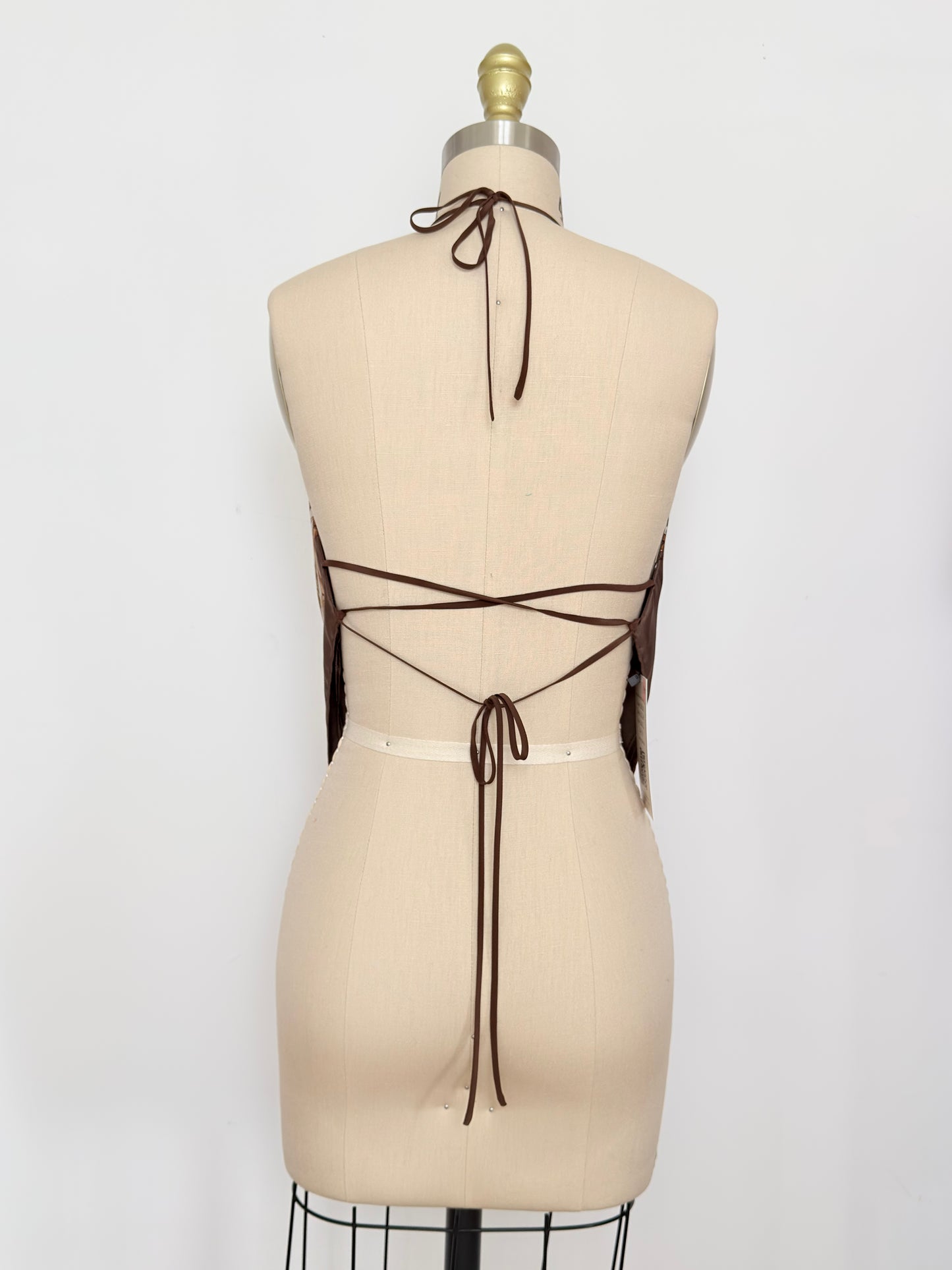 Upcycled Gucci Equestrian Scarf Top