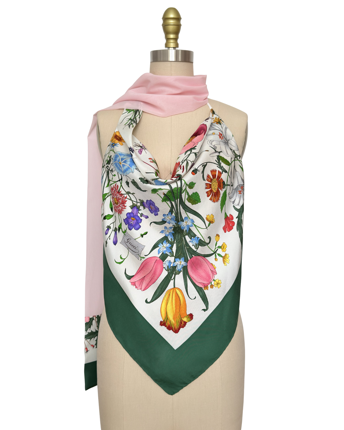 Upcycled Gucci Flora Scarf Top