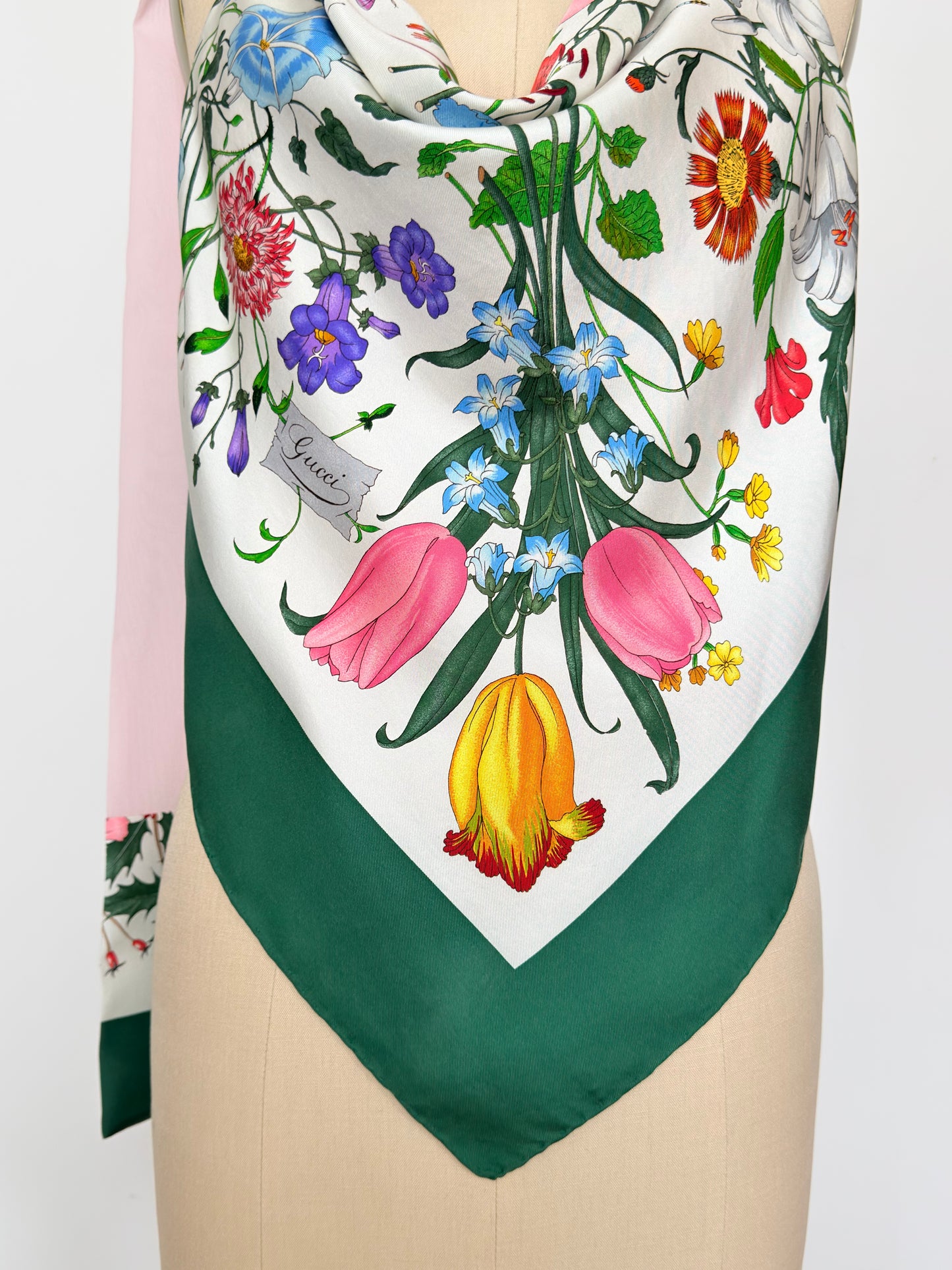 Upcycled Gucci Flora Scarf Top