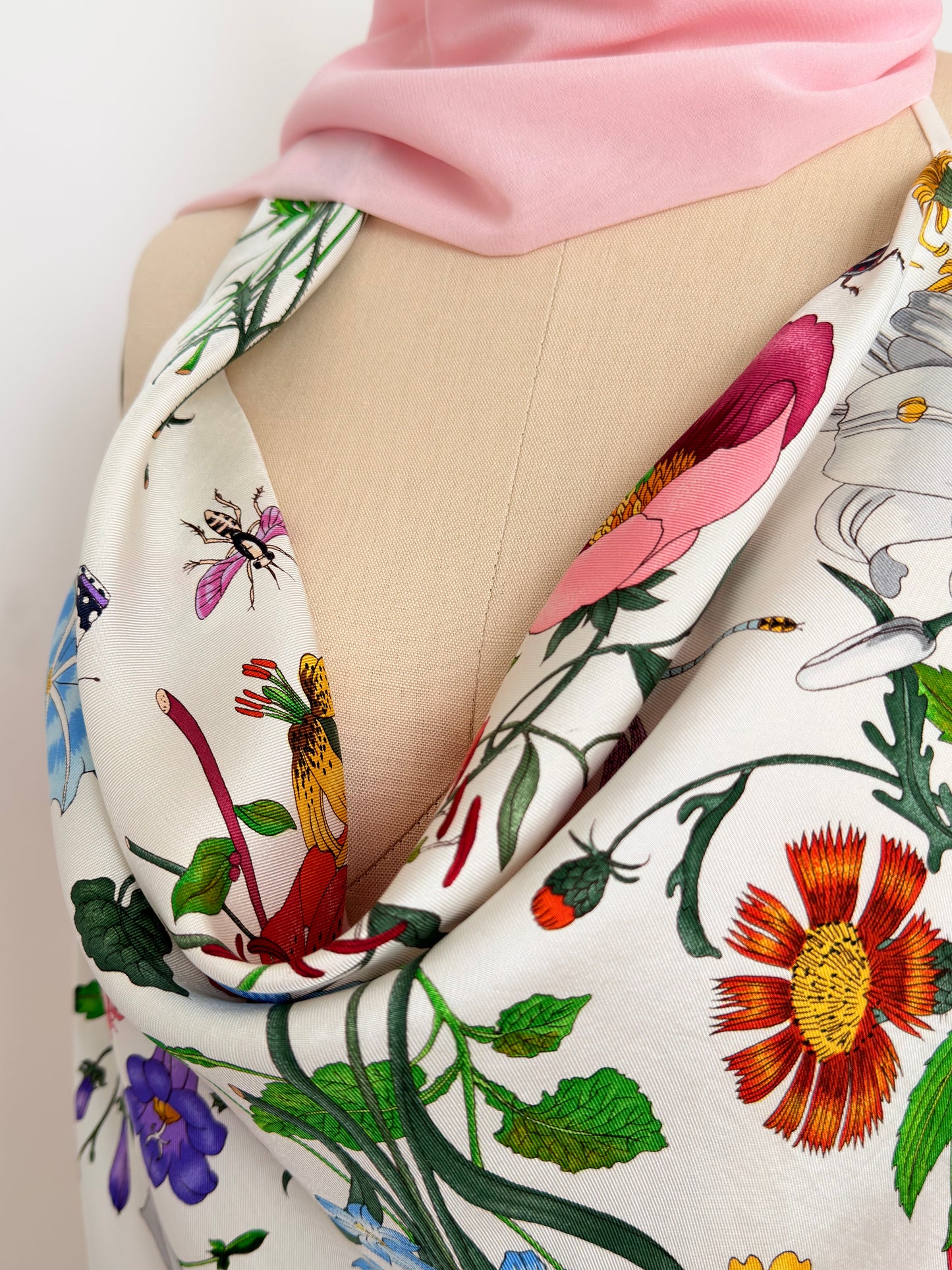 Upcycled Gucci Flora Scarf Top