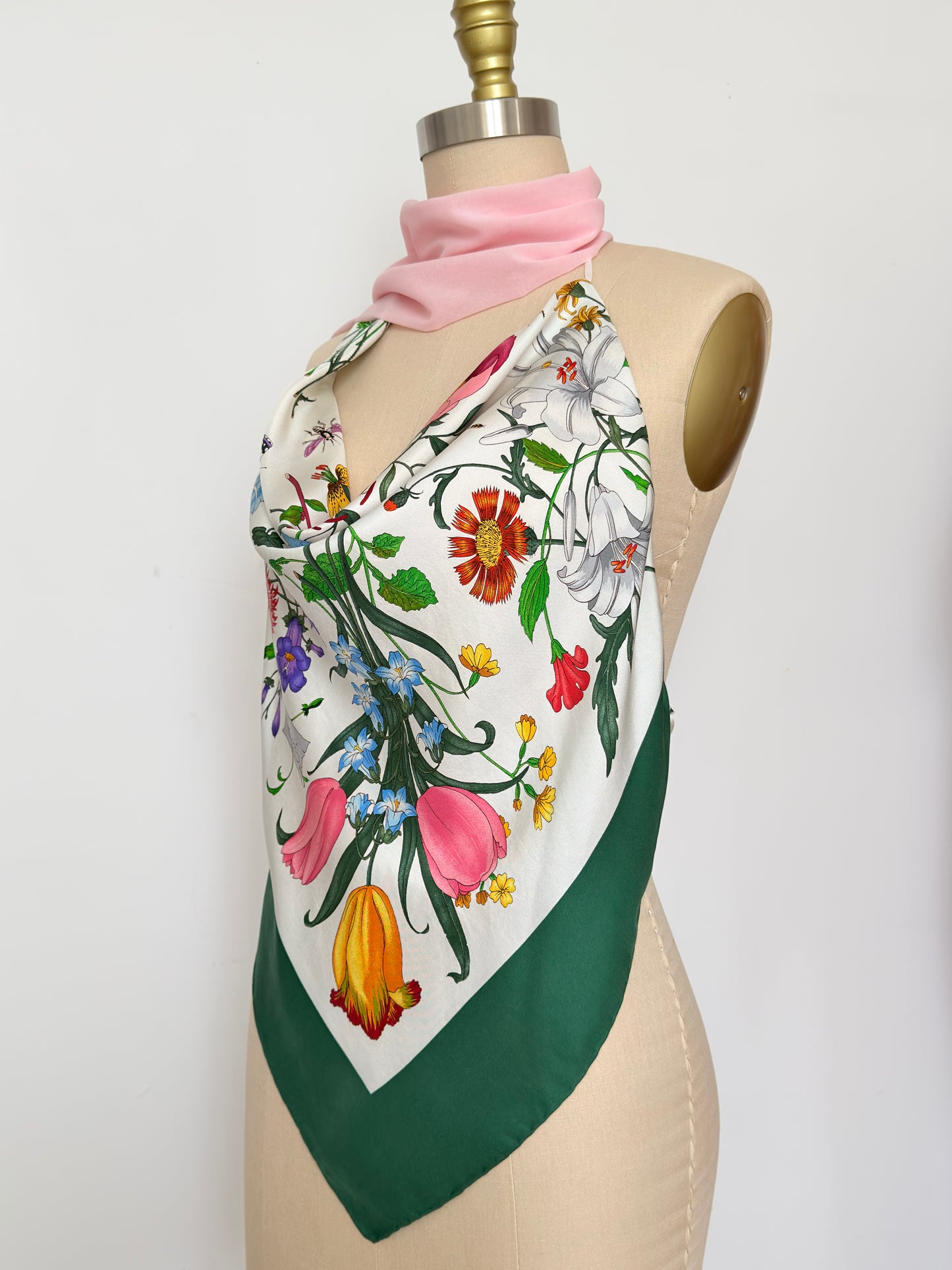 Upcycled Gucci Flora Scarf Top
