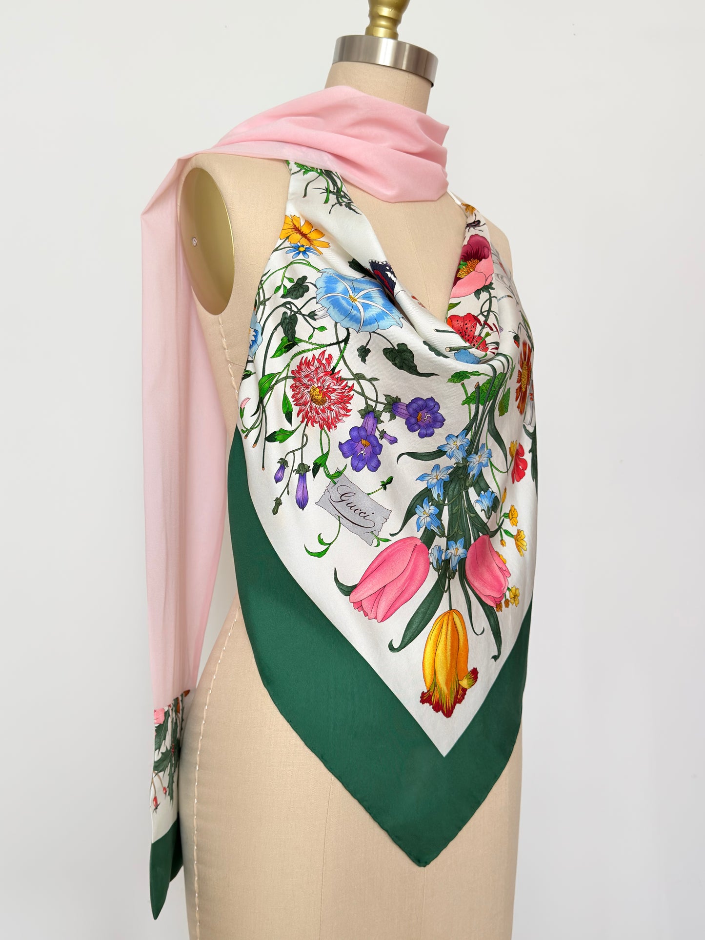 Upcycled Gucci Flora Scarf Top