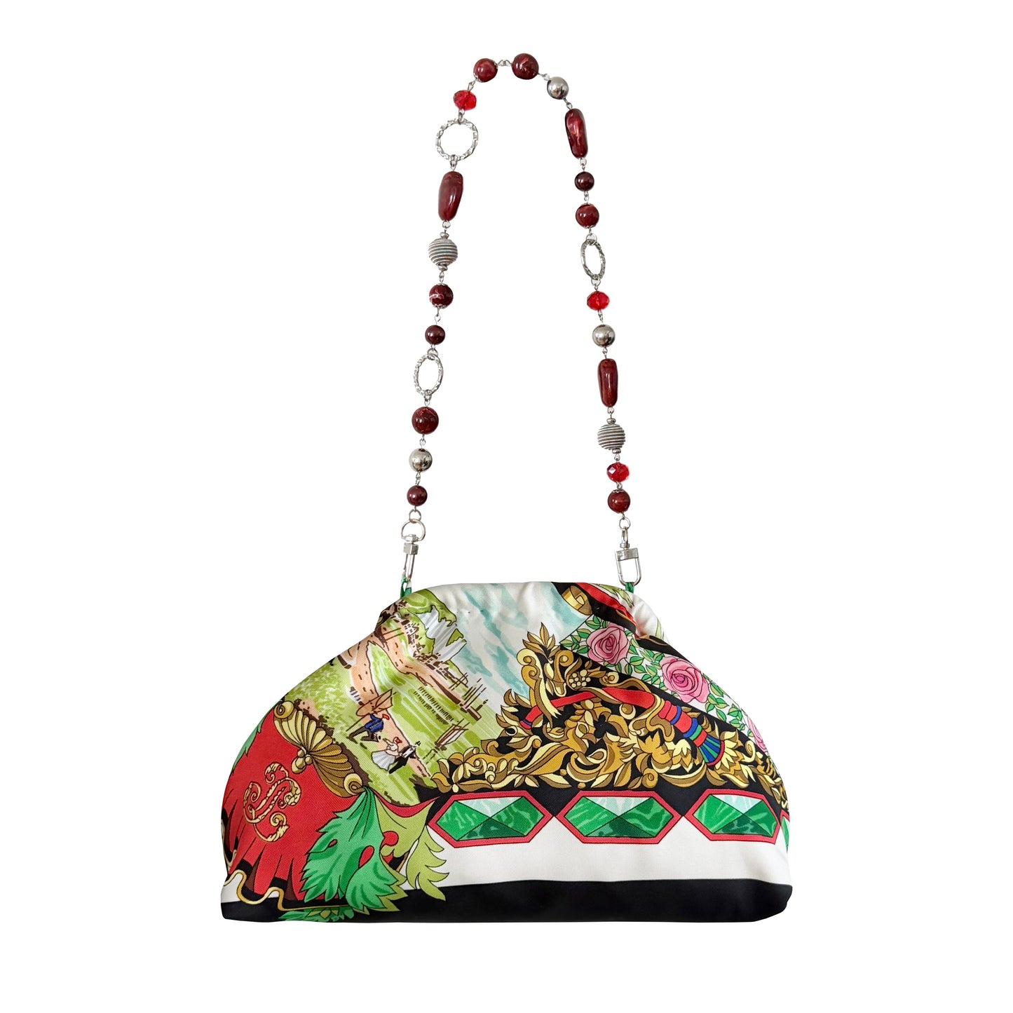 Upcycled Hermes Entente Cordiale Château d’Eu Purse