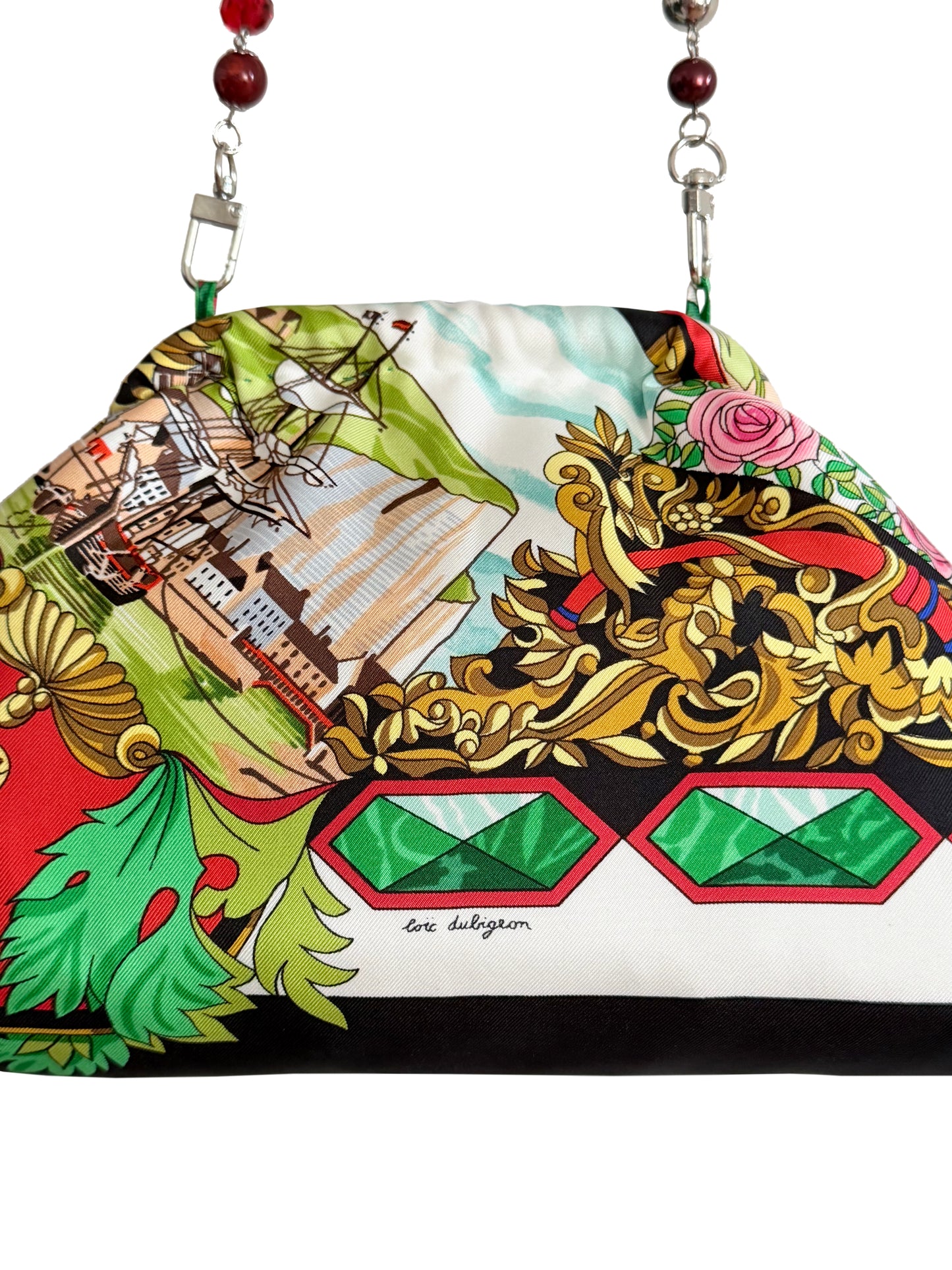 Upcycled Hermes Entente Cordiale Château d’Eu Purse
