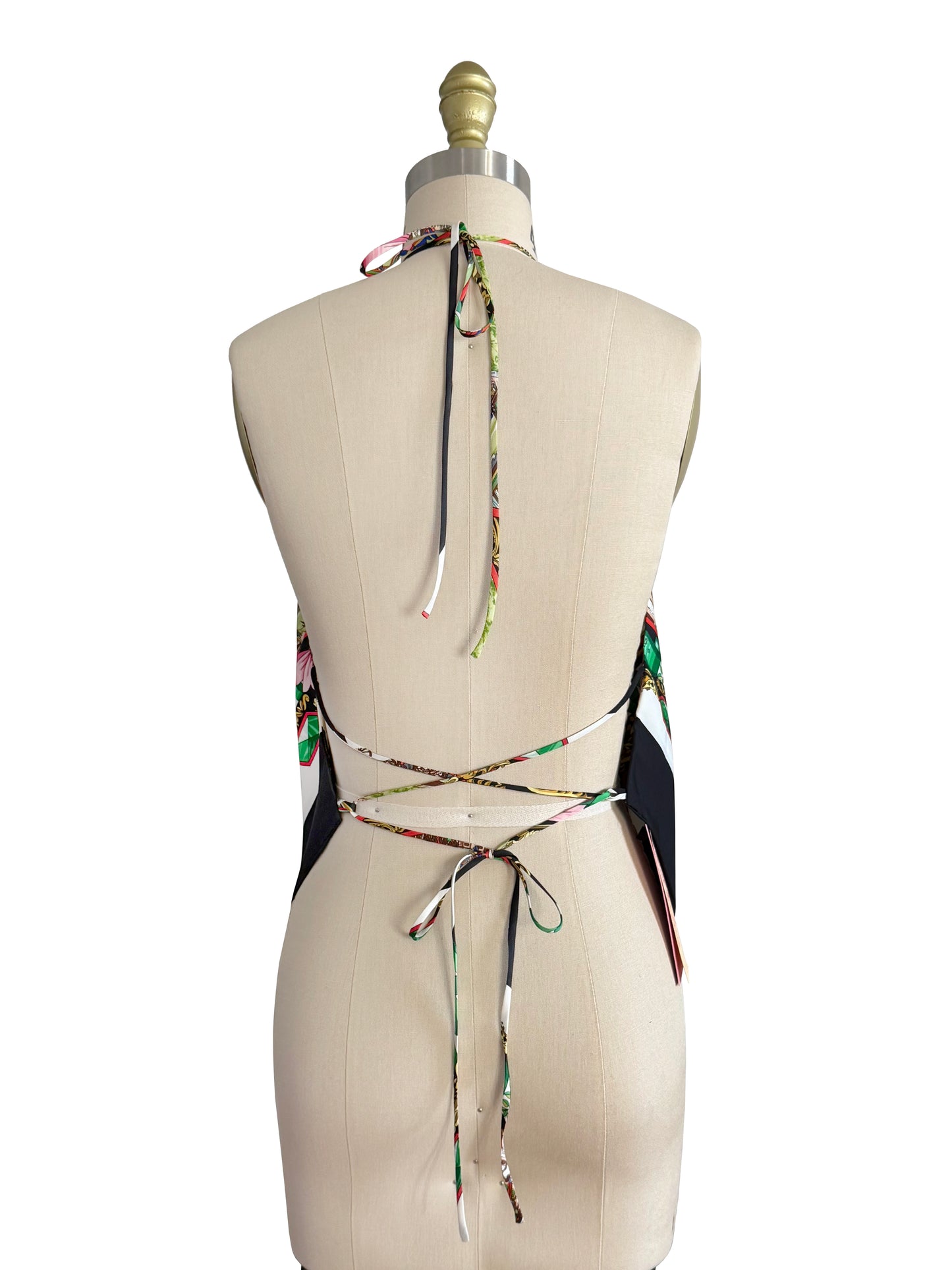 Upcycled Hermès Entente Cordiale Château d’Eu Top