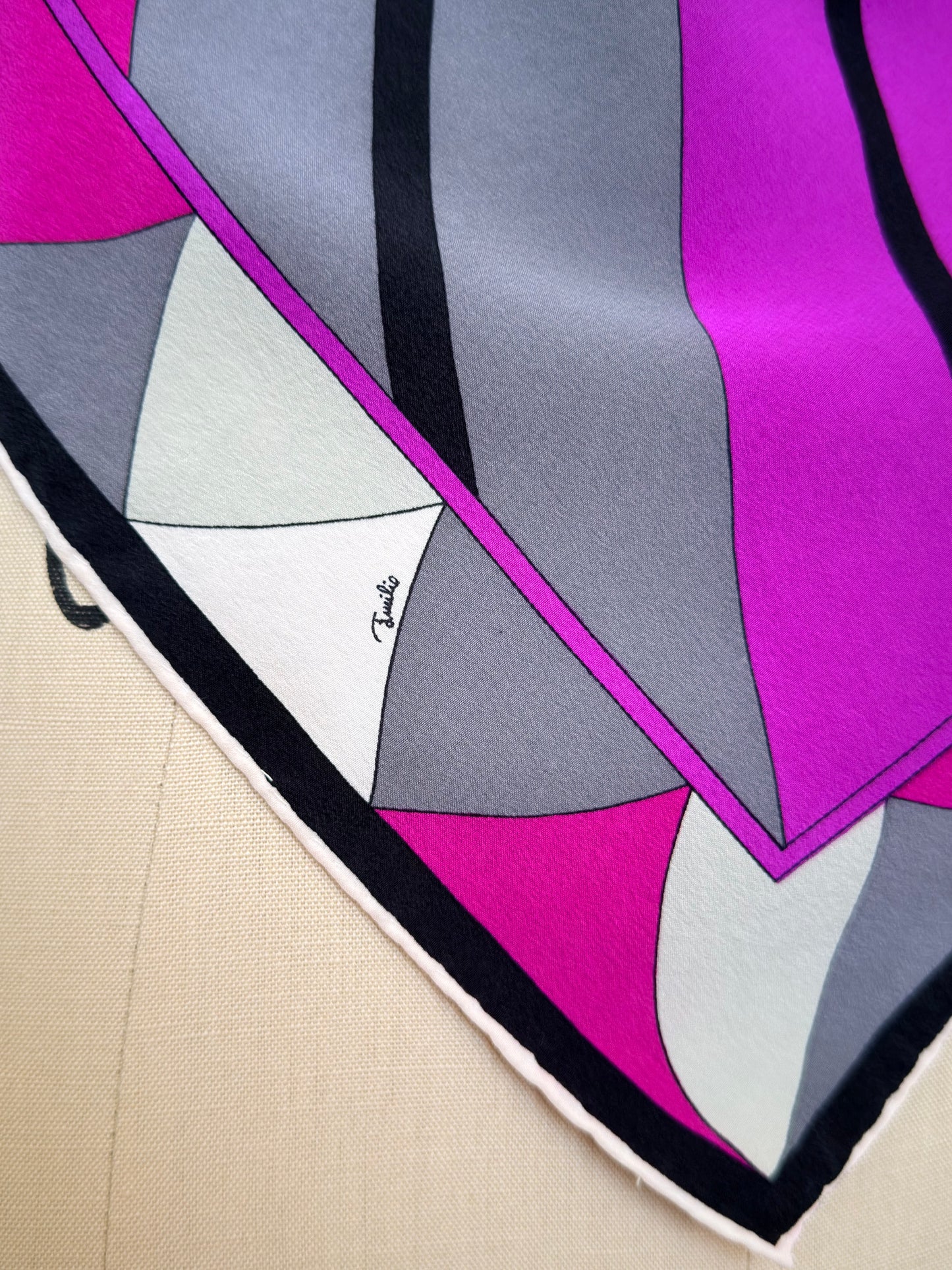 Upcycled 1970s Pucci Fuchsia Scarf Top