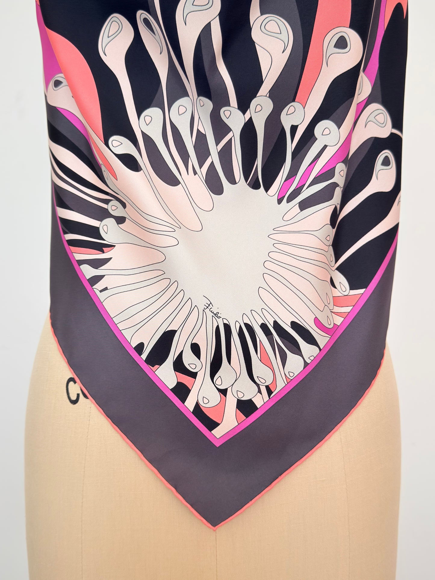 Upcycled 1990s Pucci Y2K Scarf Top