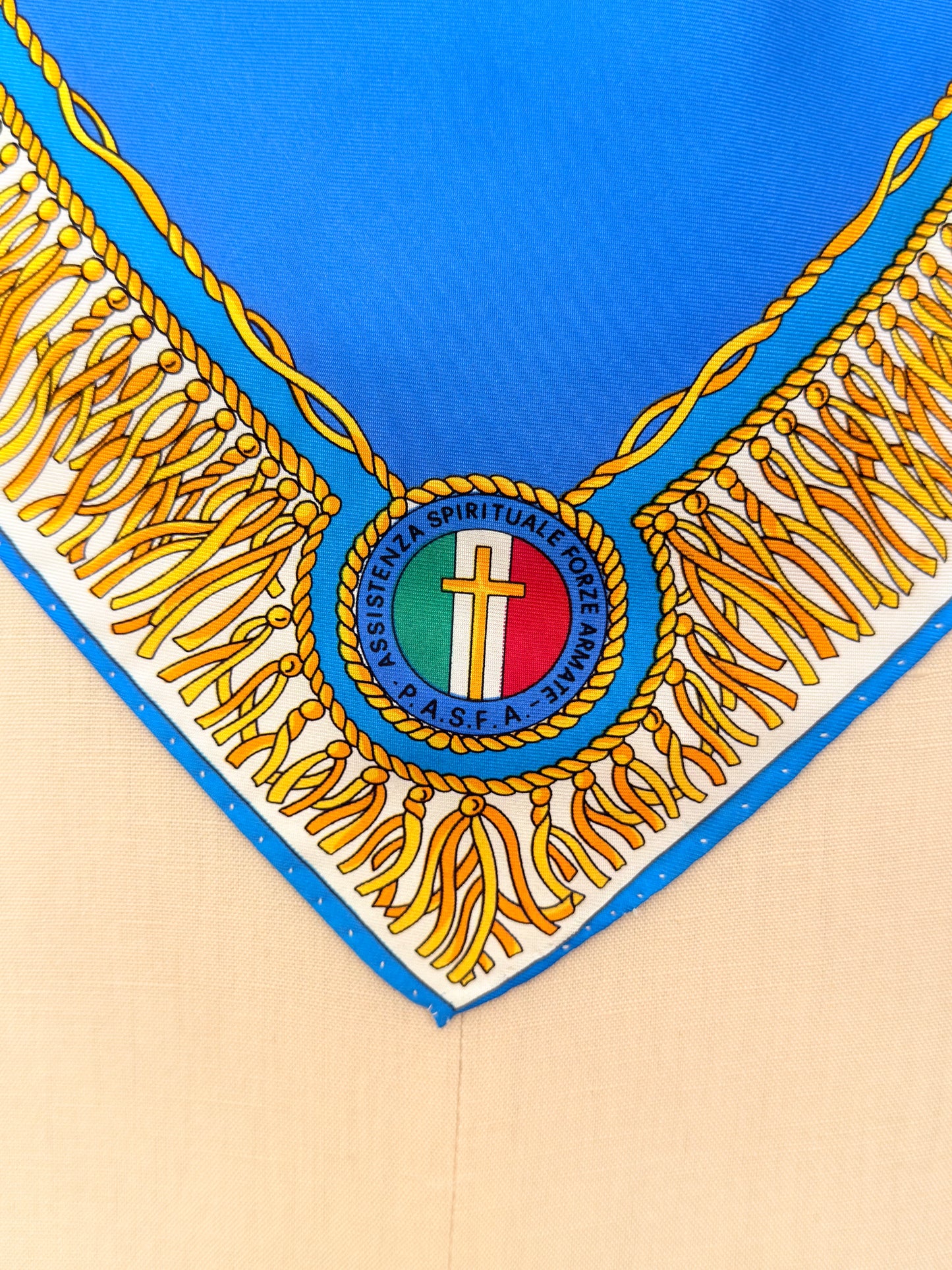 Upcycled Rare Vintage Emilio Pucci Italian Military Scarf Top