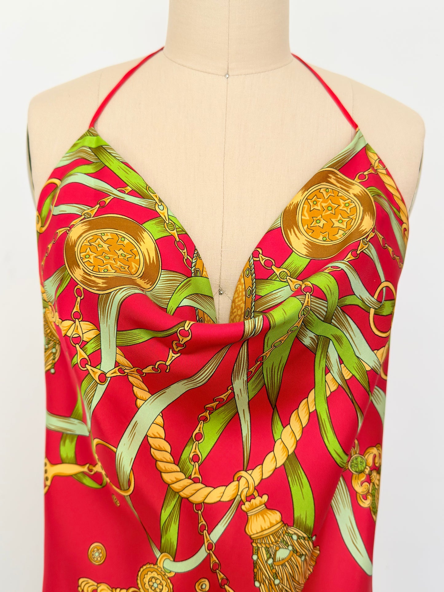 Equestrian Silk Scarf Top (Como Collection)