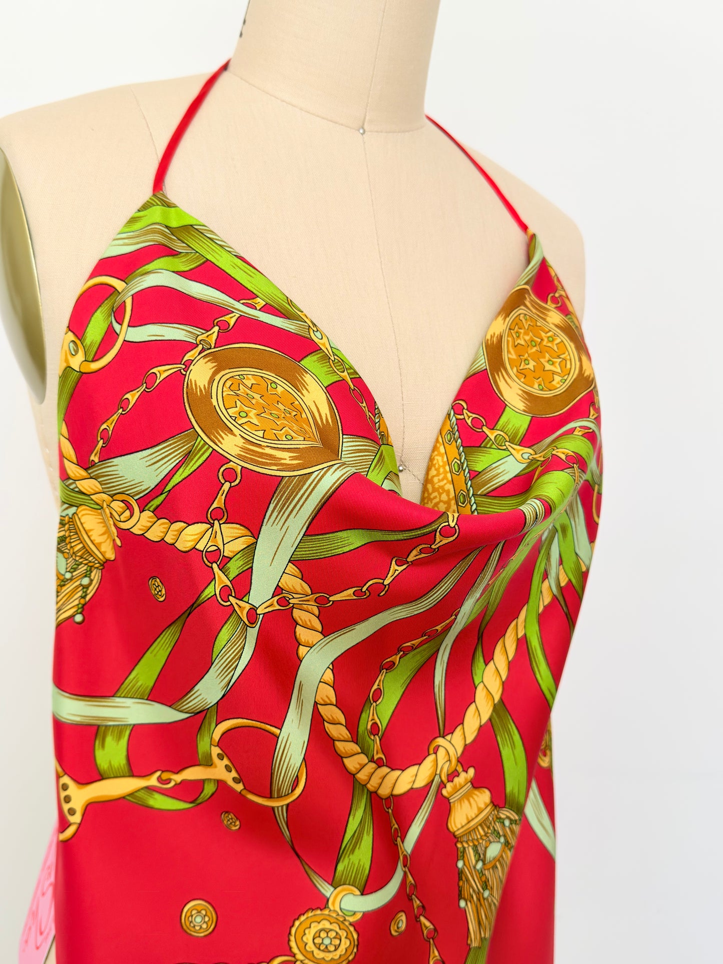 Equestrian Silk Scarf Top (Como Collection)
