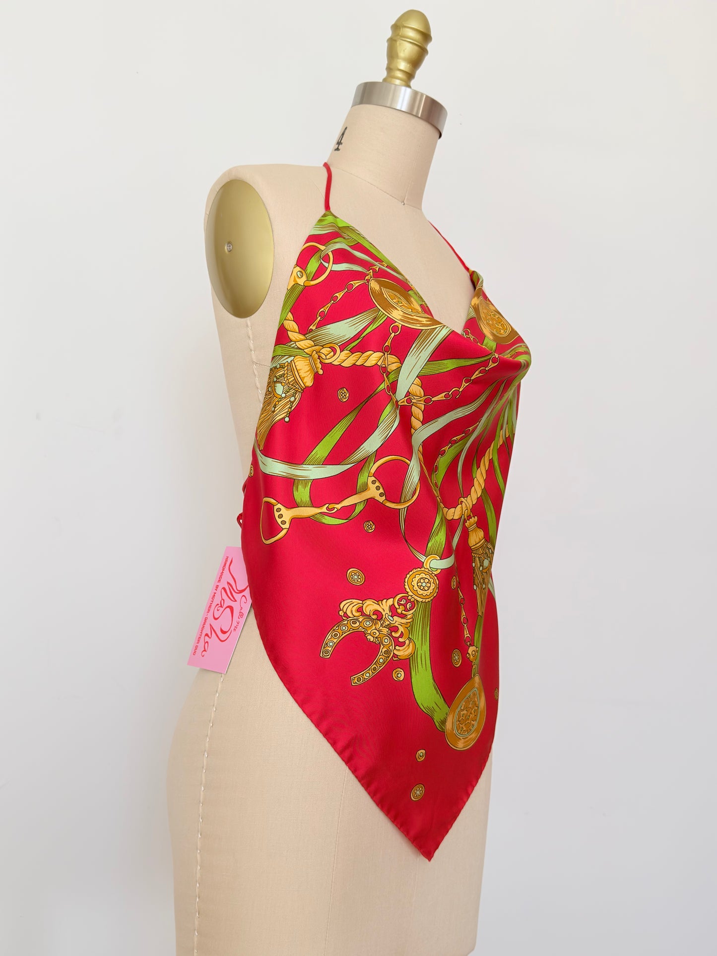 Equestrian Silk Scarf Top (Como Collection)