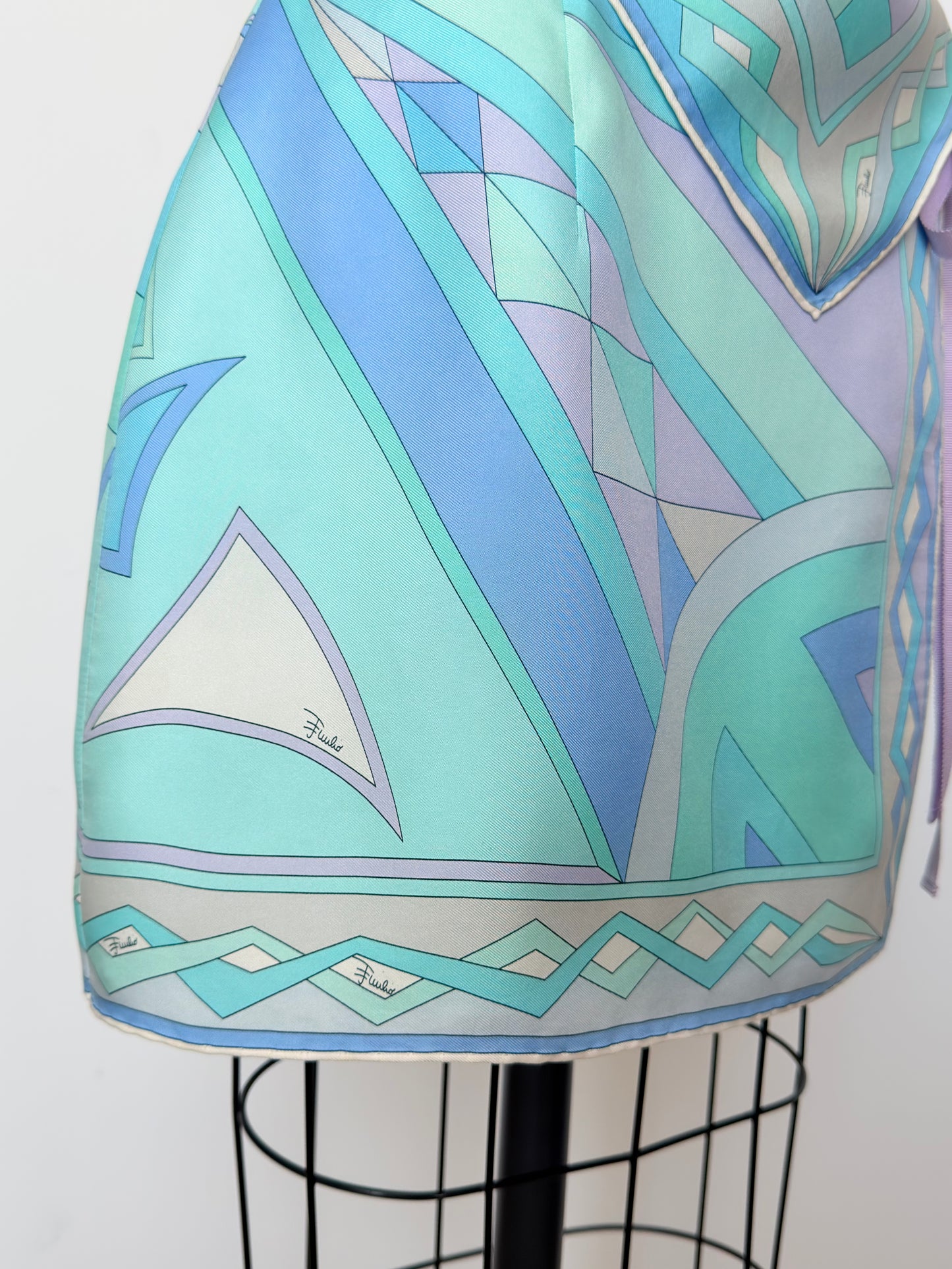 Upcycled Vintage Pucci Aqua & Lavender Matching Set