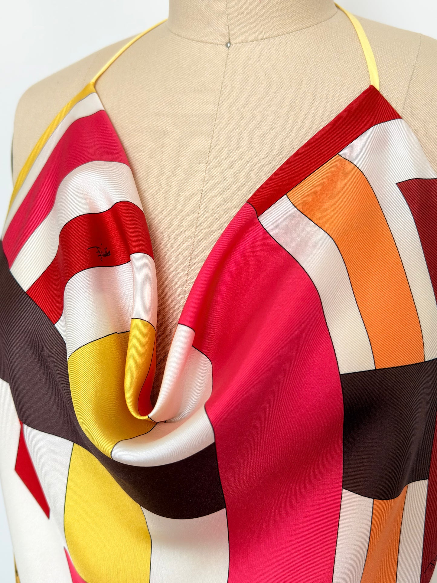 Upcycled Pucci Scarf Top