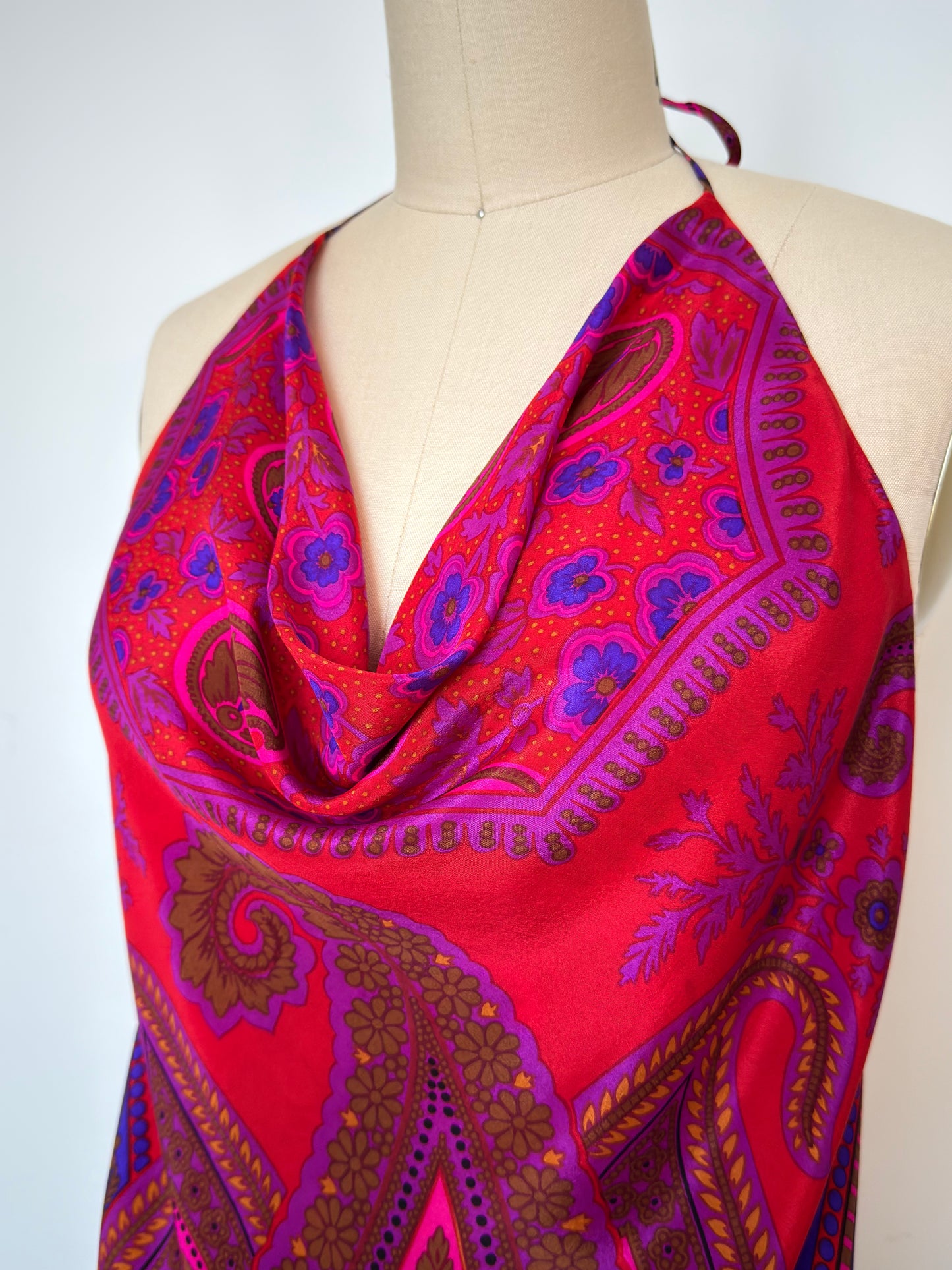 Upcycled Adrienne Vittadini Scarf Top