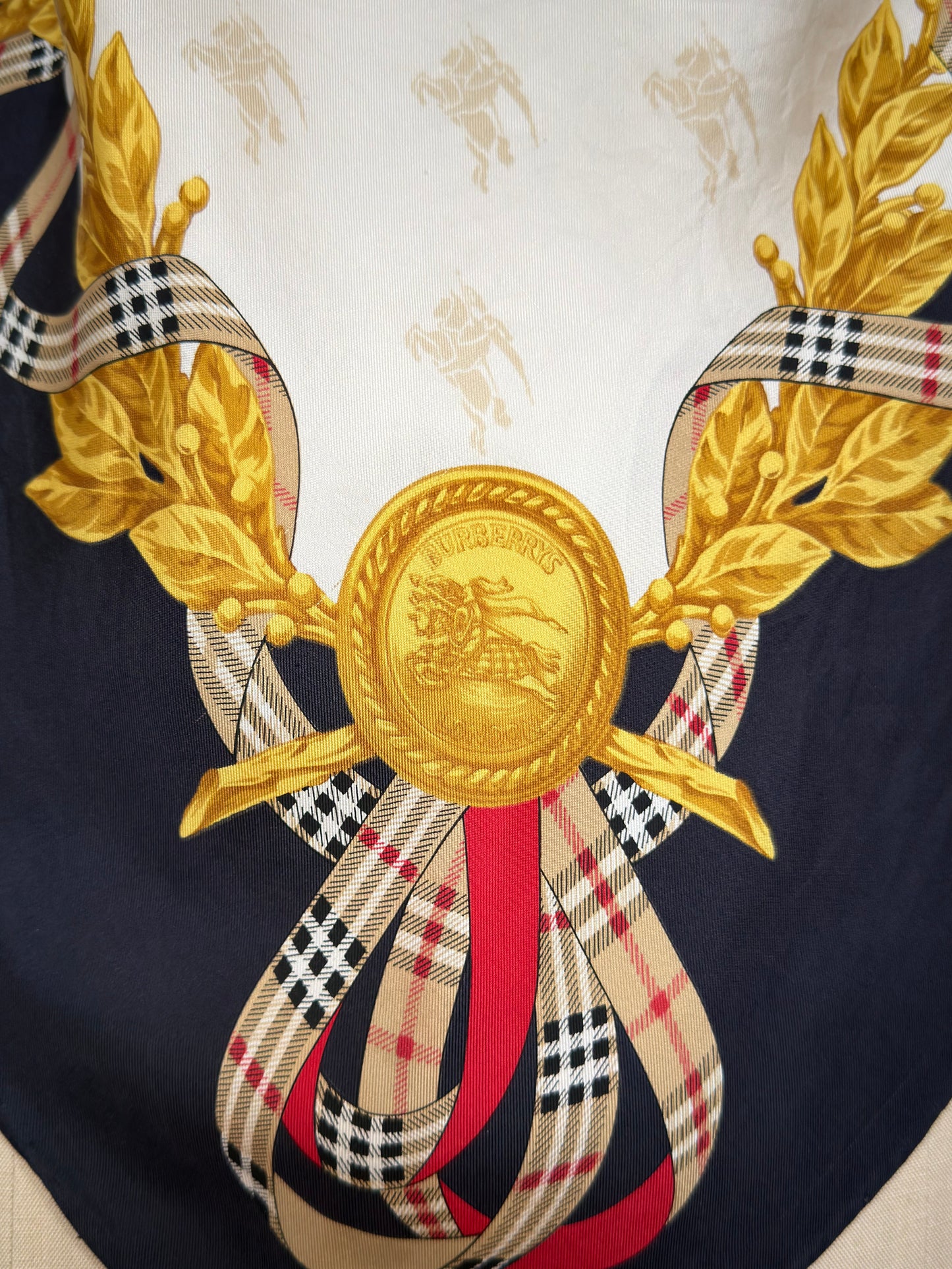 Upcycled Burberry Scarf Top