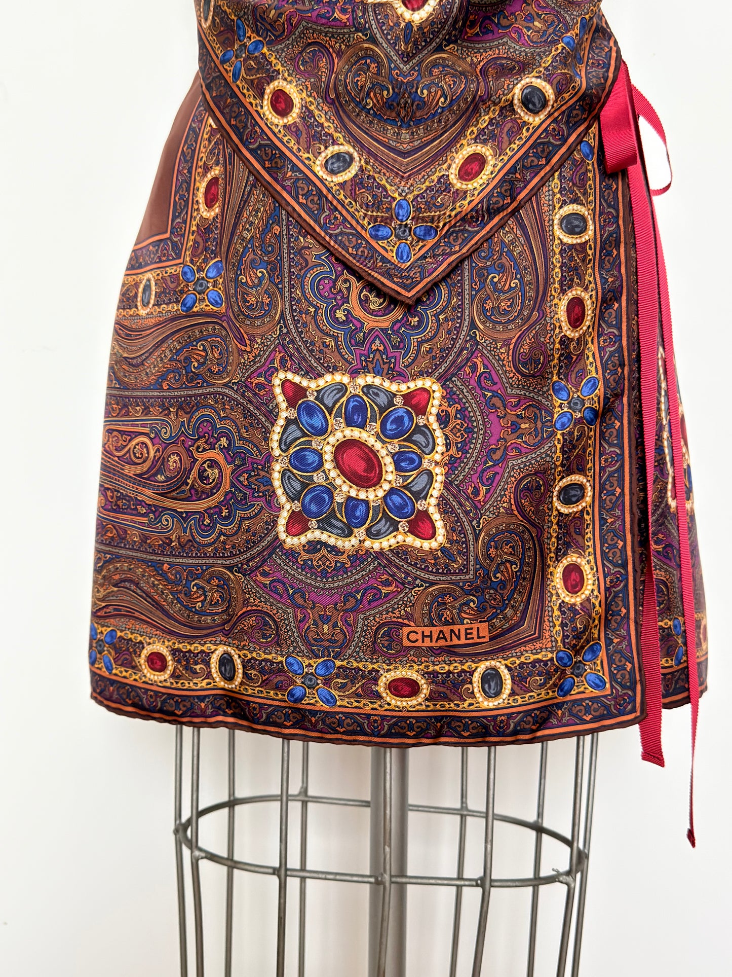 Vintage Chanel Jewel & Paisley Matching Set