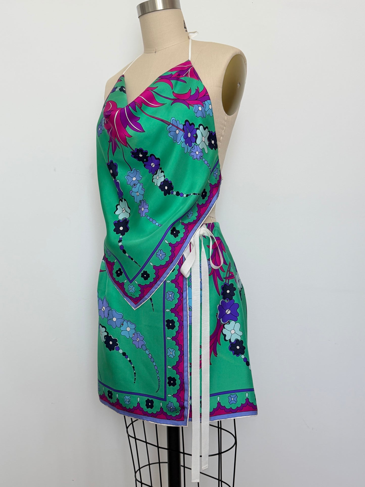 Upcycled Rare 1960s Pucci Floral Matching Set
