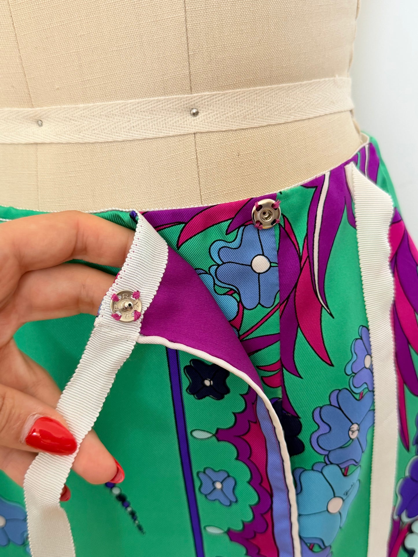 Upcycled Rare 1960s Pucci Floral Matching Set