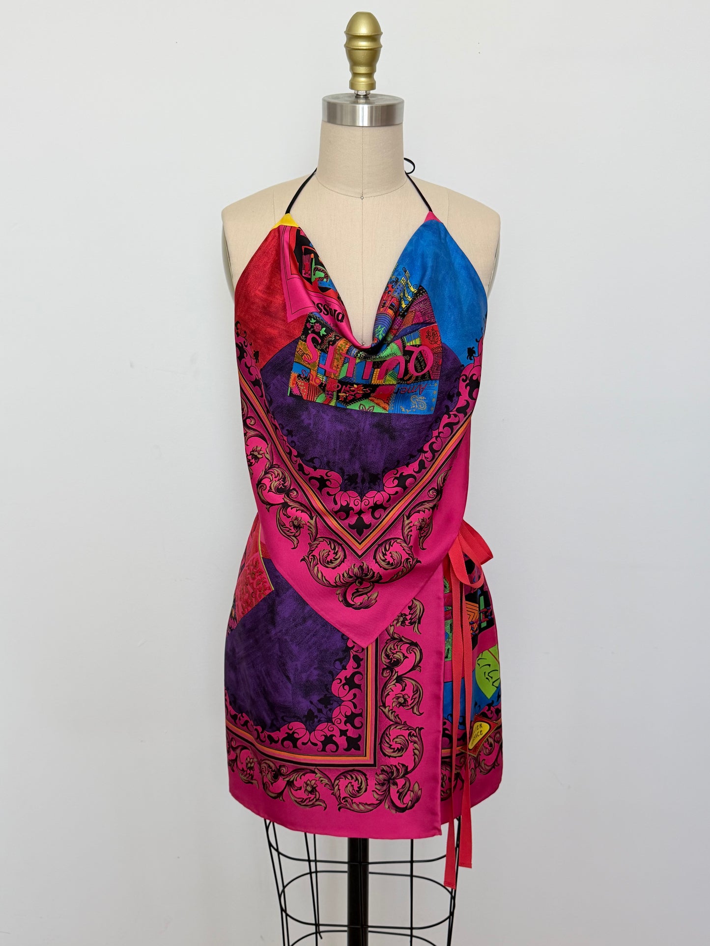 Rare 1990s Atelier Versace Art Print Matching Set