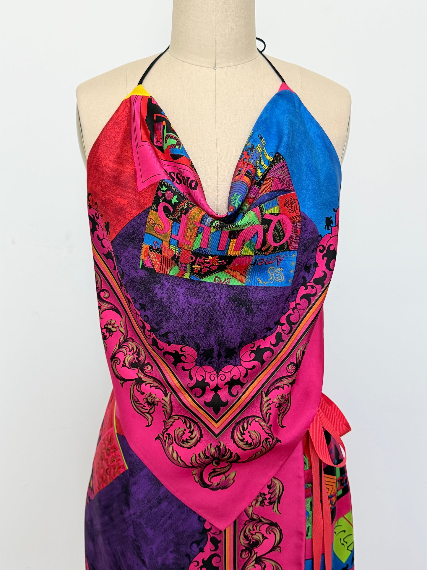 Rare 1990s Atelier Versace Art Print Matching Set
