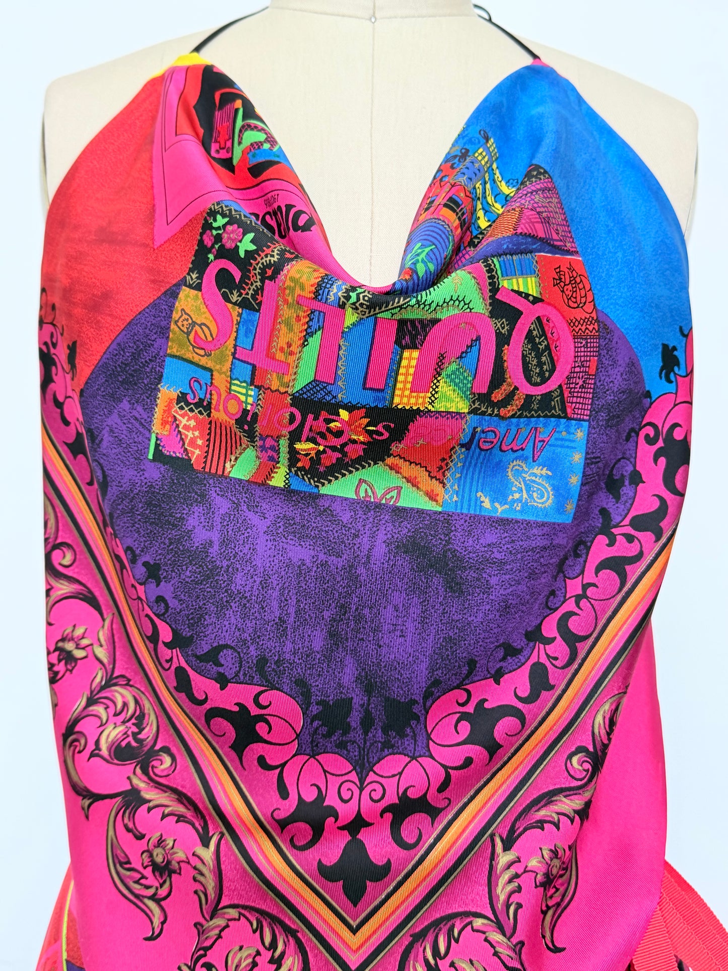 Rare 1990s Atelier Versace Art Print Matching Set