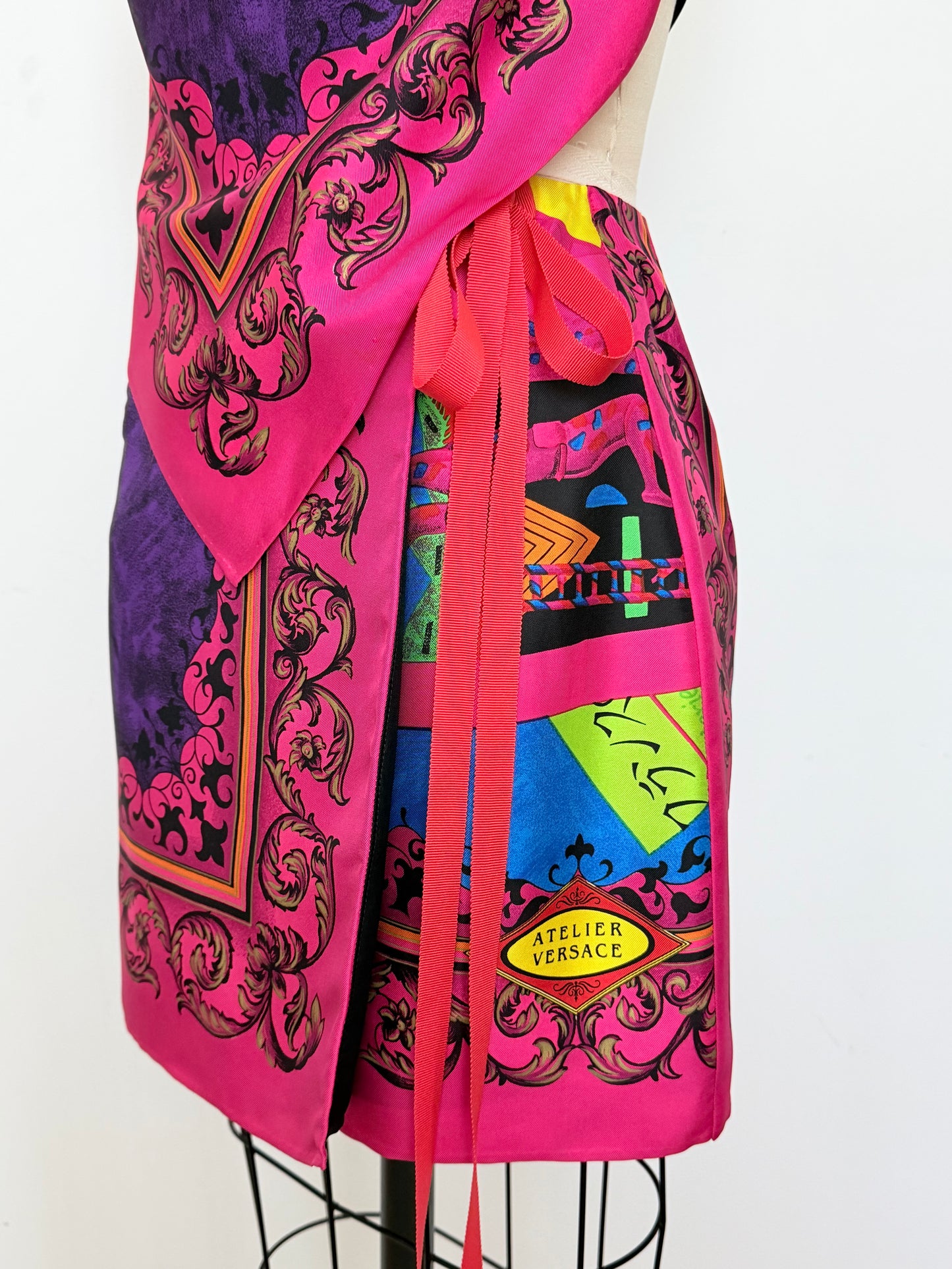 Rare 1990s Atelier Versace Art Print Matching Set
