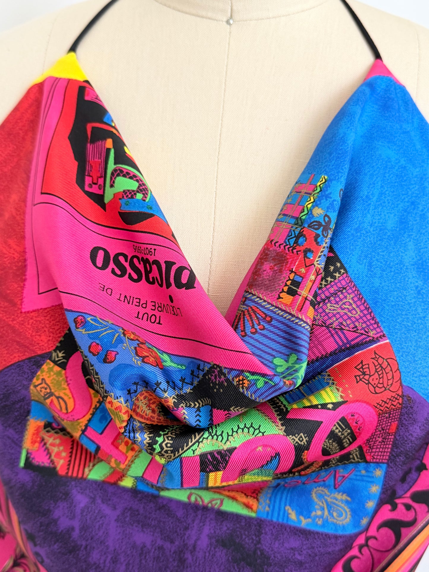 Rare 1990s Atelier Versace Art Print Matching Set