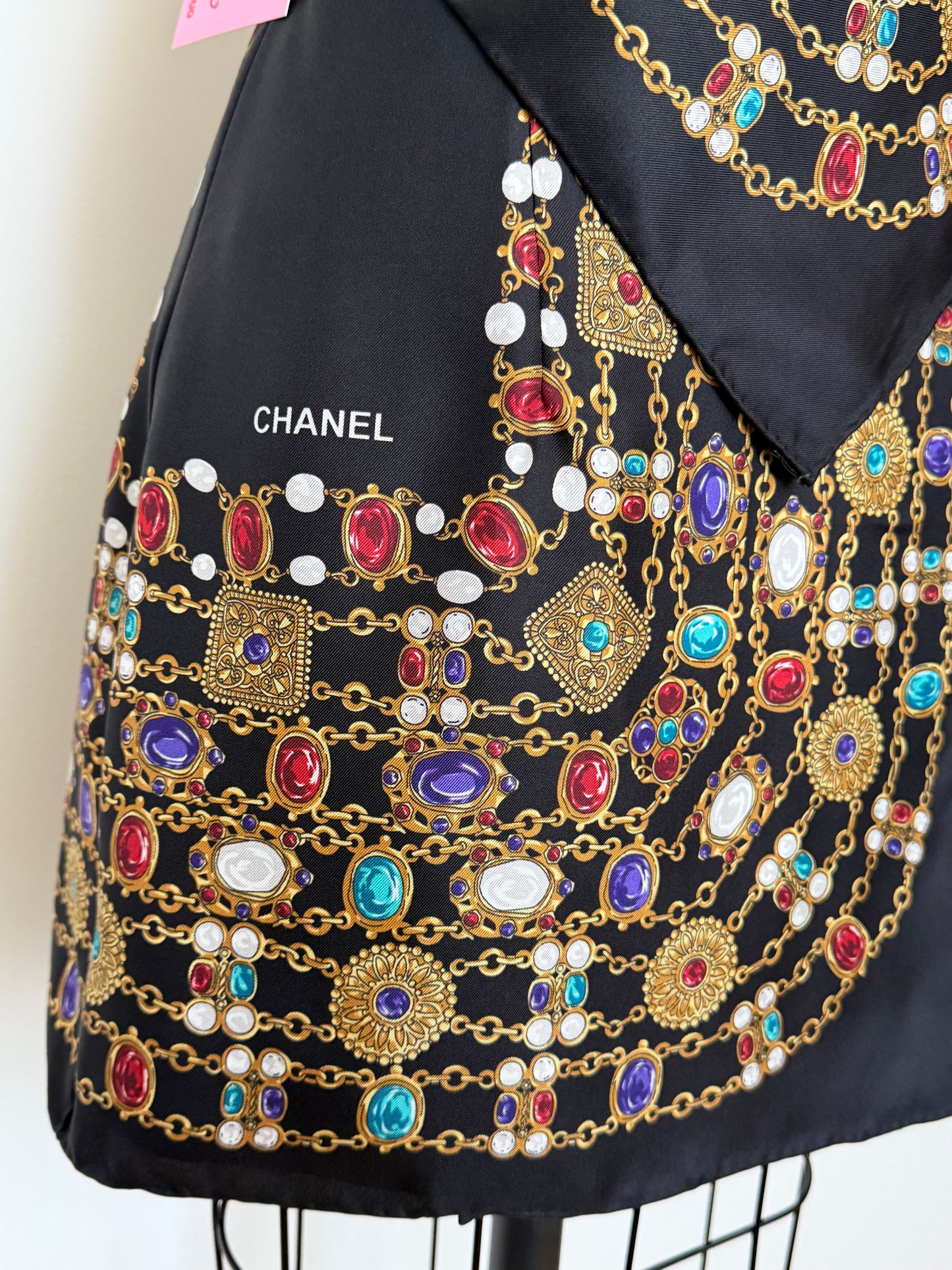 Vintage Chanel Gripoix Jewelry Black Matching Set