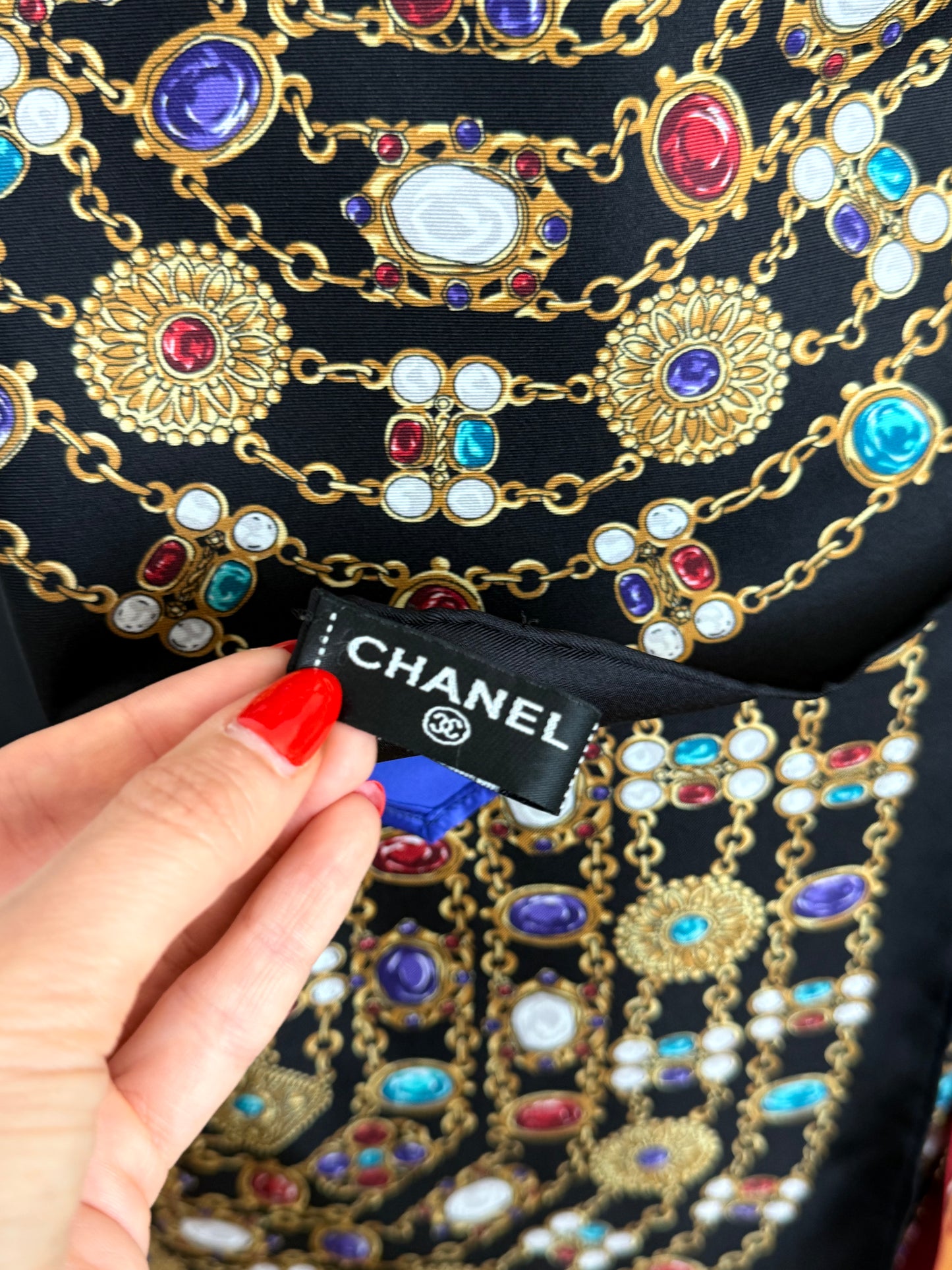 Vintage Chanel Gripoix Jewelry Black Matching Set
