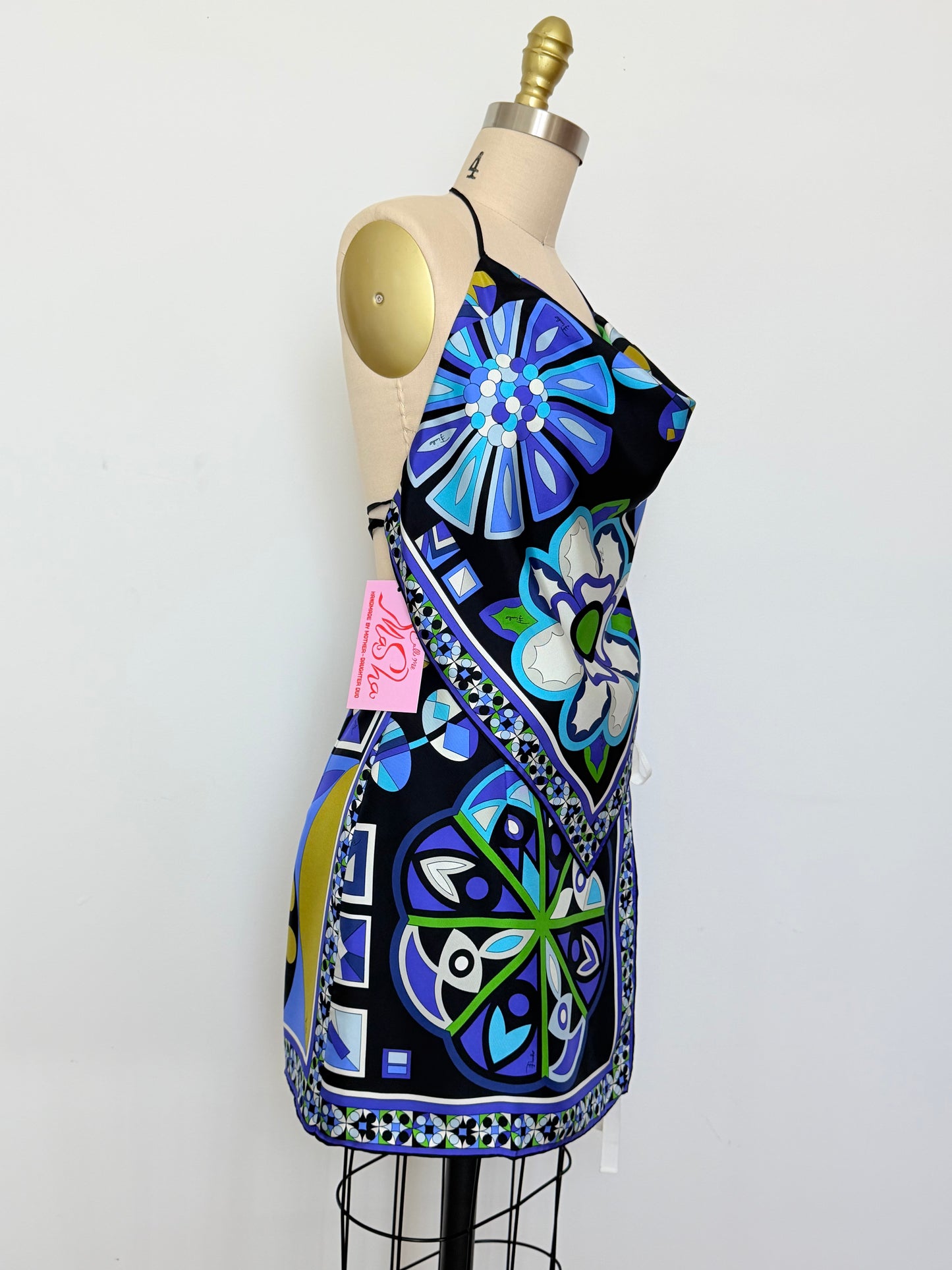 Upcycled Vintage 1990s Pucci Black Floral Matching Set